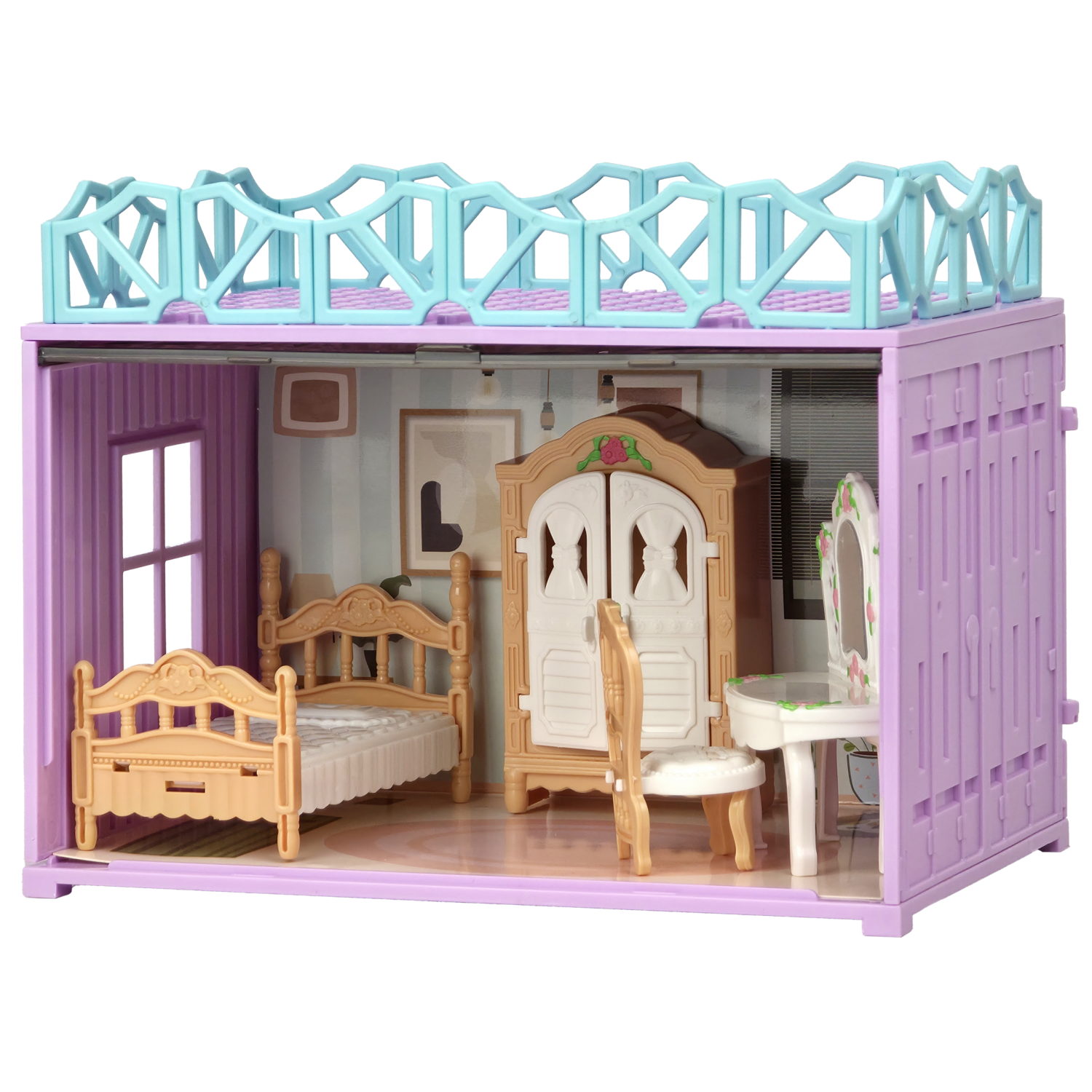 Игровой набор 1TOY Мой маленький мир Спальня, 12х19х15