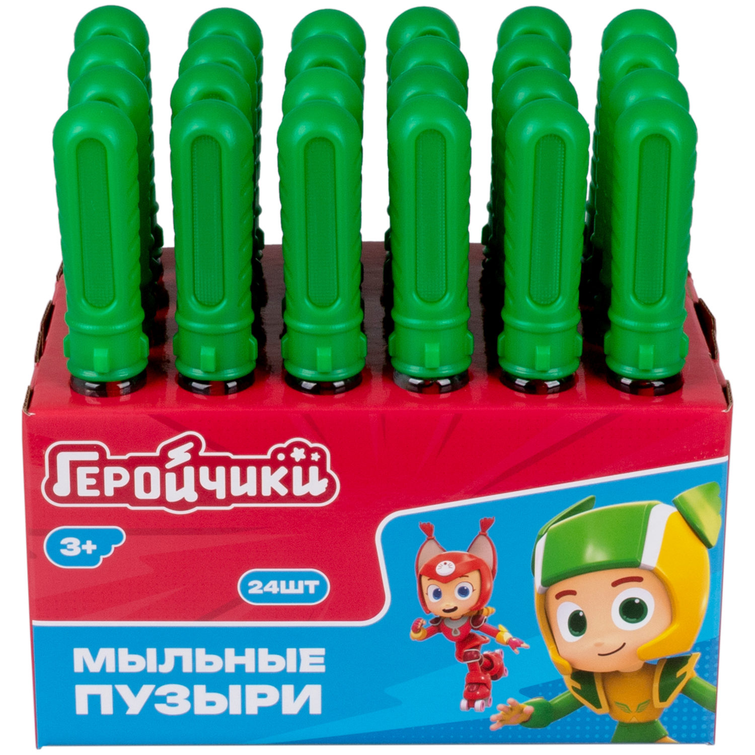 Мыльные пузыри 1TOY Геройчики, 60 мл