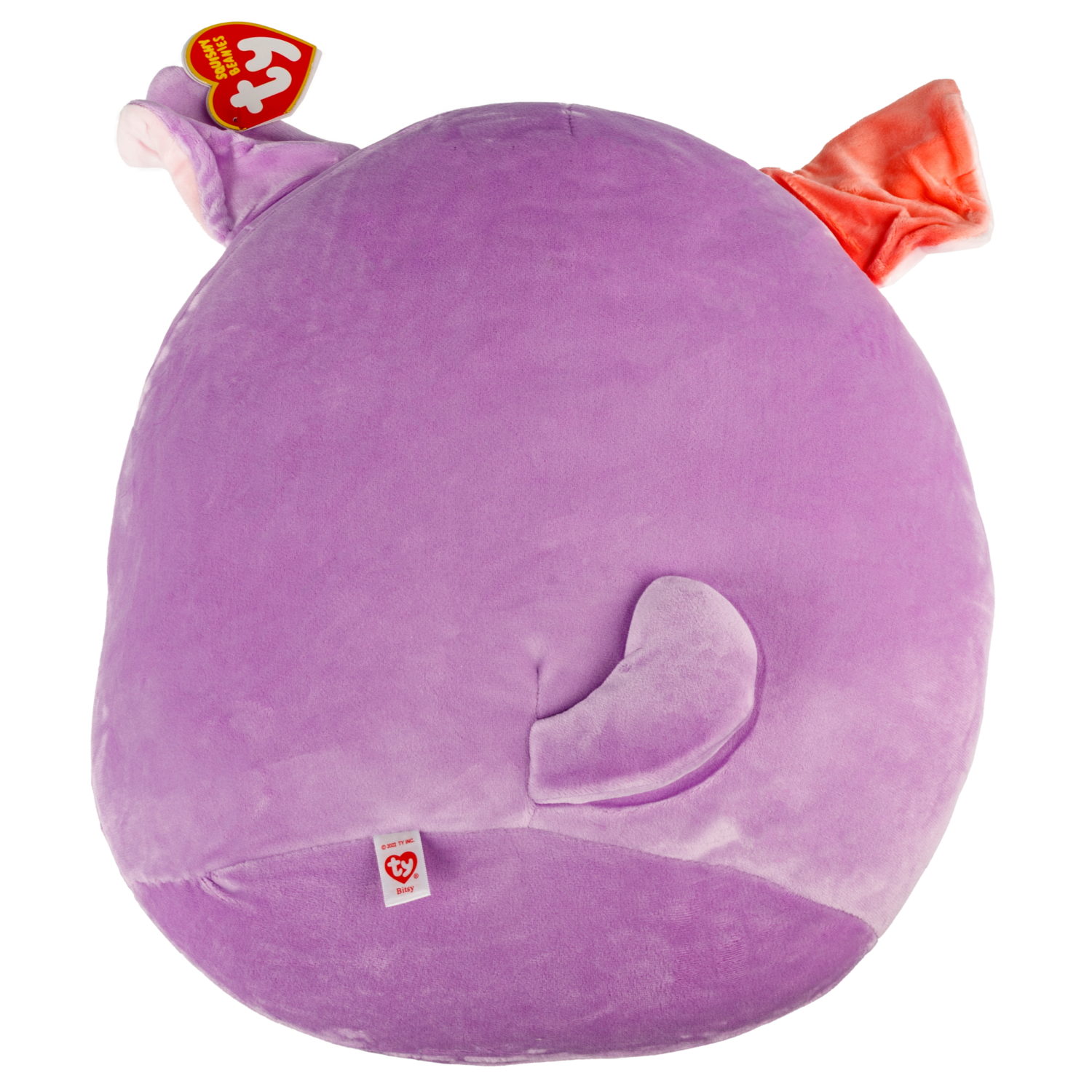 Мягкая игрушка TY Squish-a-boos лавандовая Cобачка Bitsy, 35 см