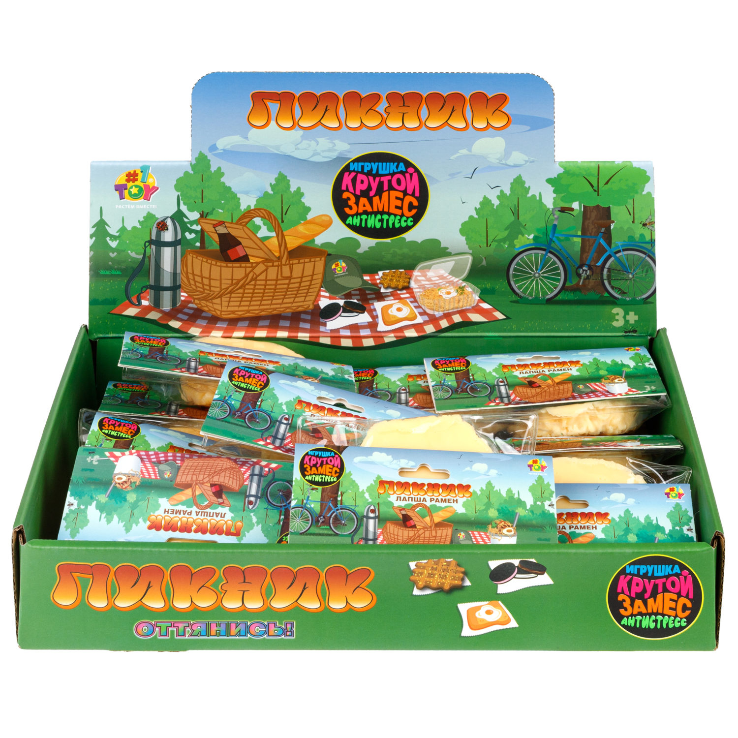 Таба сквиш 1TOY Крутой замес антистресс-игрушка для рук, 2 вида в ассортименте