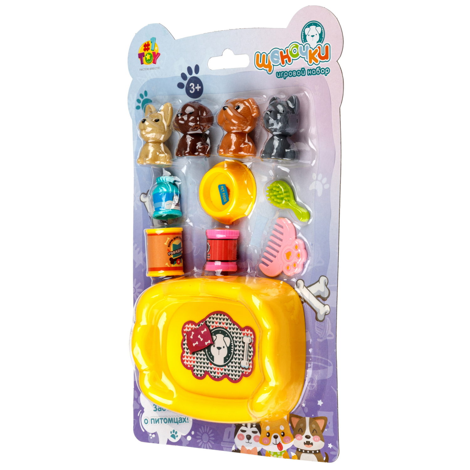 Игровой набор 1TOY "Щеночки", в ассортименте