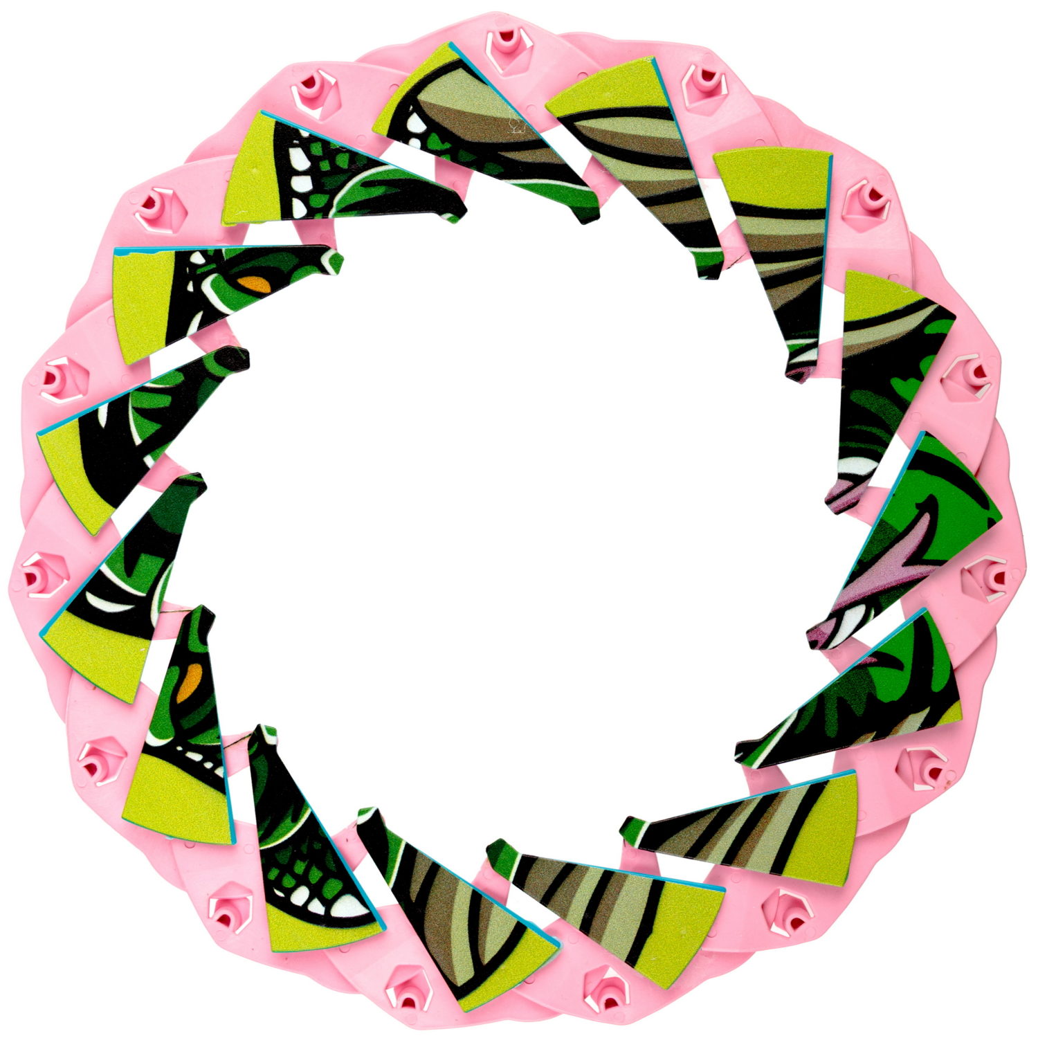 Фрисби складной 1TOY 12/25 см, с принтом, змея