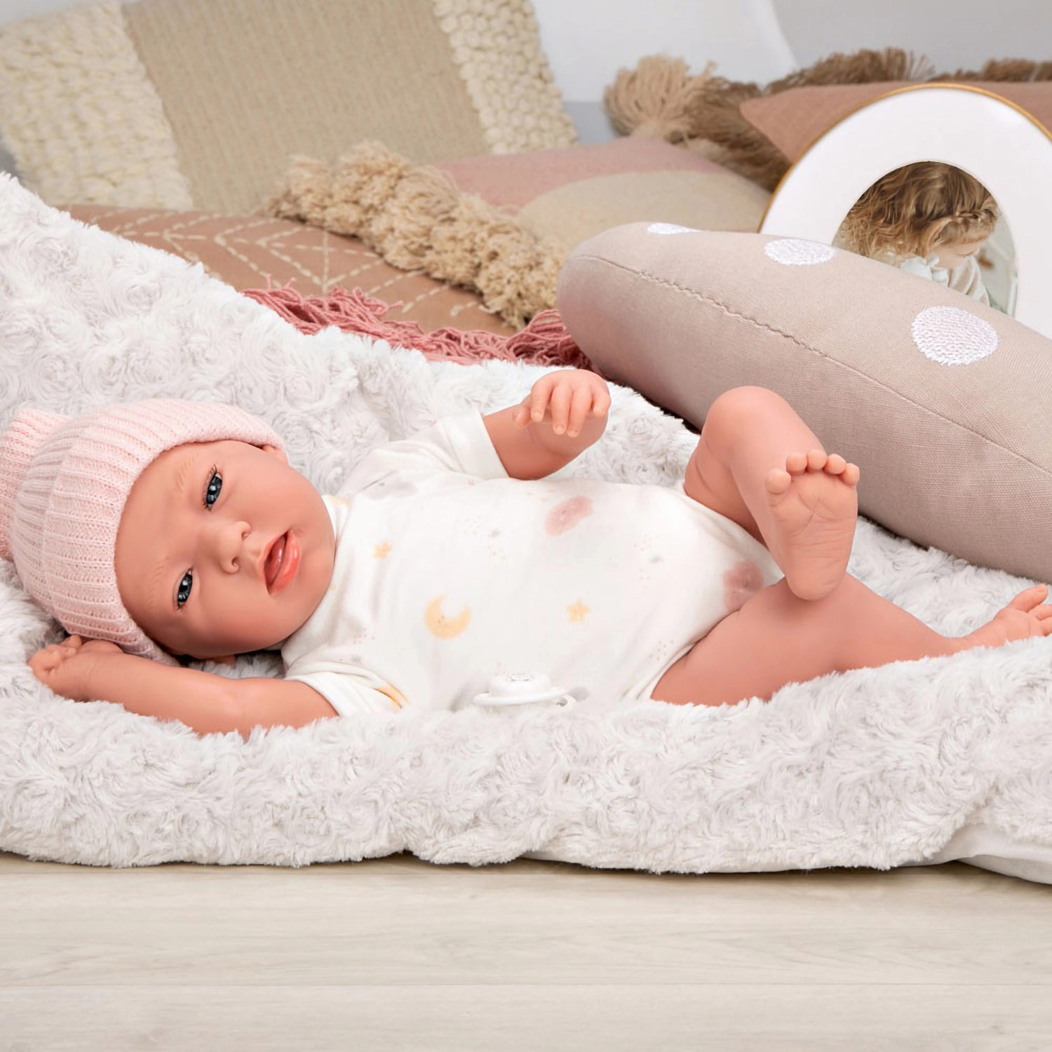 Кукла реборн 40 см ARIAS ELEGANCE Dafne испанская, мягкая с виниловыми конечностями, реалистичная, младенец