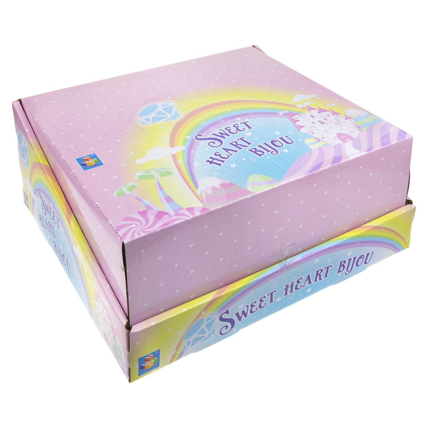 Набор украшений для девочки в шкатулке 1TOY Sweet heart Bijou: 2 колечка, браслет, 2 заколочки, 2 резинки