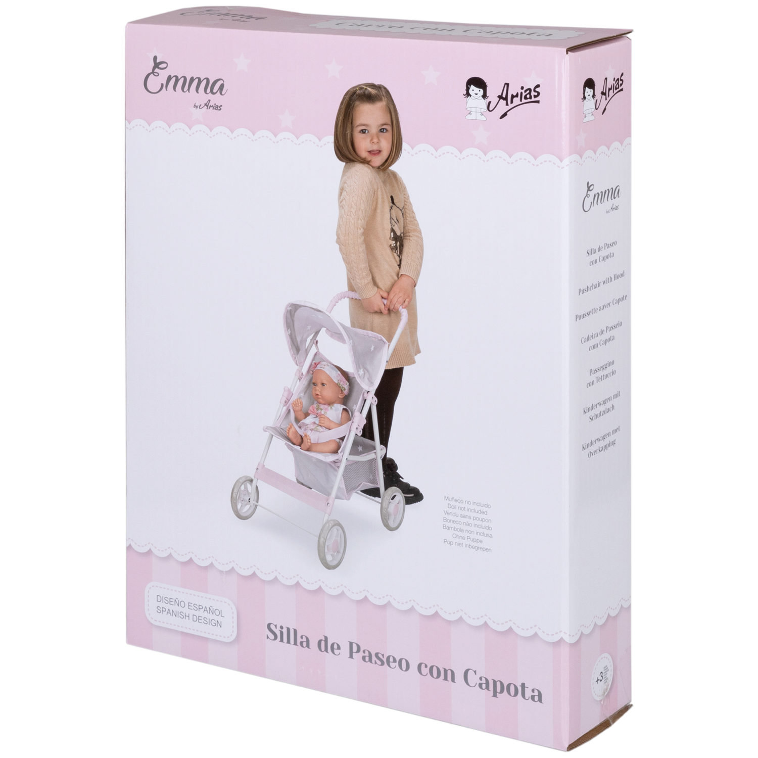 Коляска для кукол Arias детская, прогулочная, сидячая