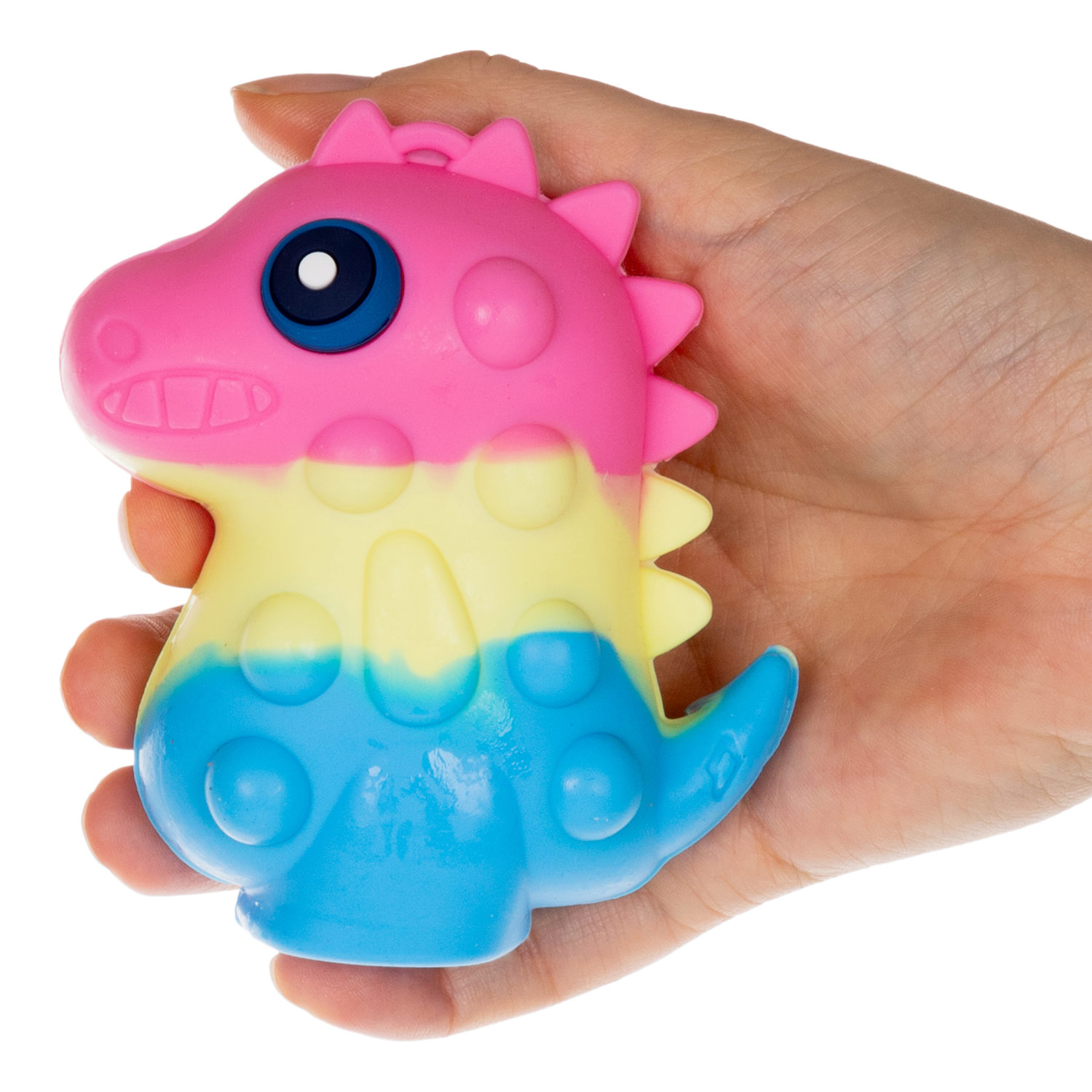 1toy Жмяка Hit Pop It "Динозавр" 9,5х9х4,2 см, 4 вида в ассортименте