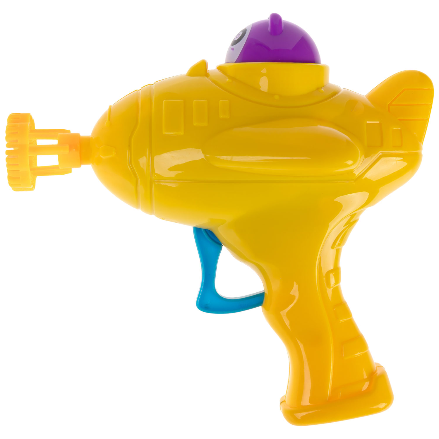 Пистолет для мыльных пузырей механический 1TOY Мы-шарики! Мультяшка на самолете, 50 мл, желтый