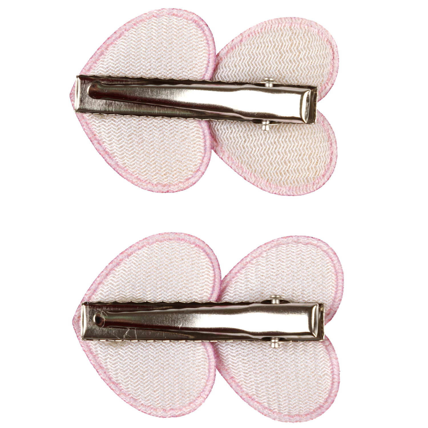 Заколки для волос Lukky Fashion Сердечки, детские, для девочки, зажимы, 4 цвета в ассортименте, набор 2 шт.