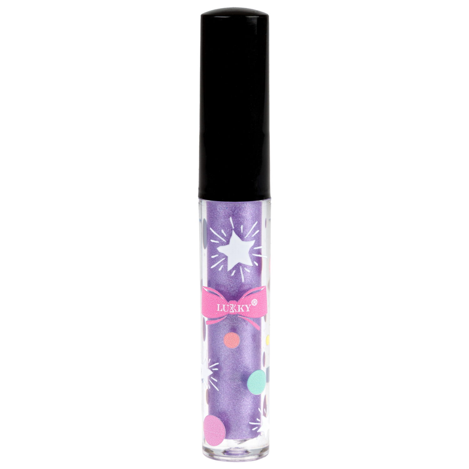 Тени для век детские Lukky Fluid Glow, флюидные, перламутровые, фиолетовые, 5 мл