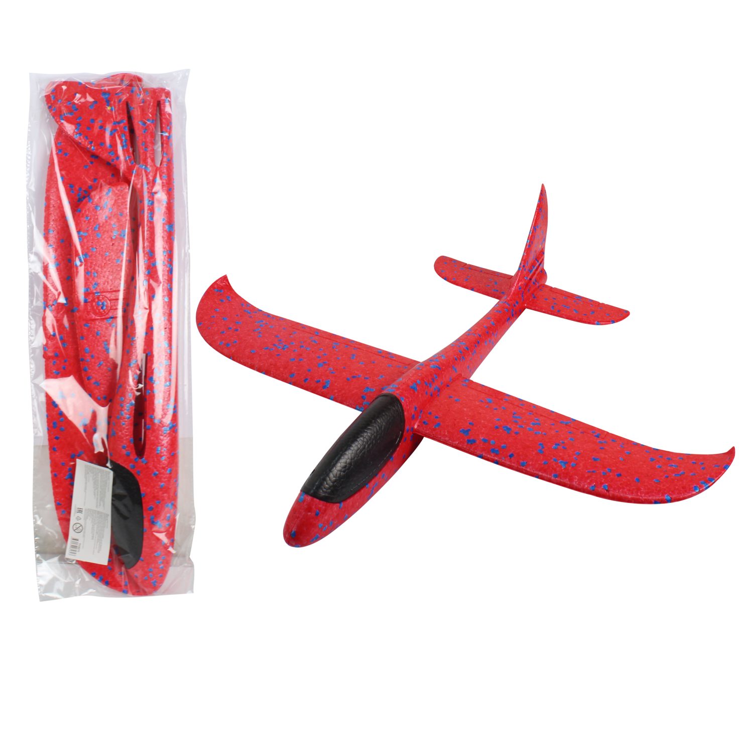 Игрушка глайдер 1TOY Т15211 из пенопласта, свет кабины, 46х47,5см