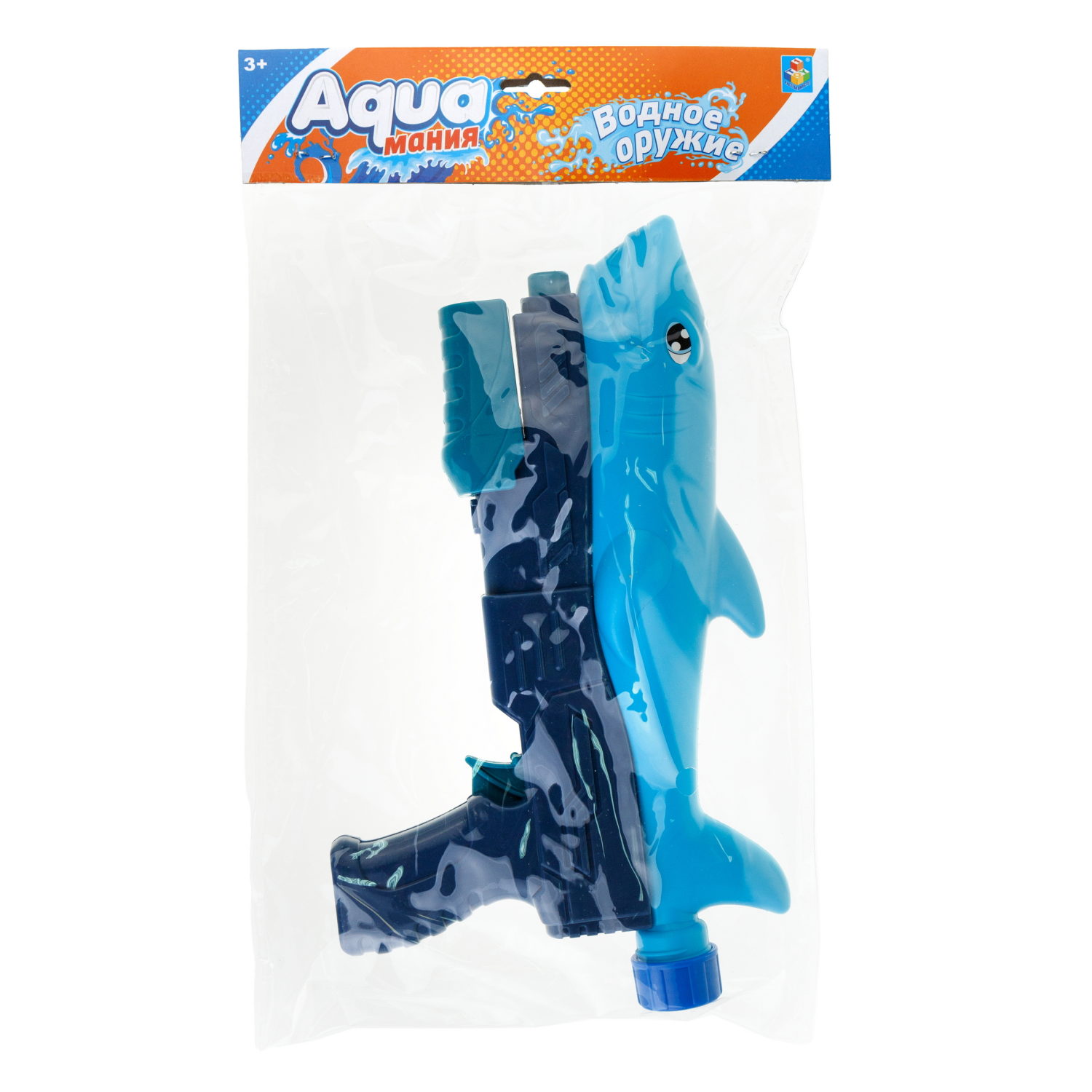 1TOY Аквамания водное оружие акула 22*13*5 см, 2 цвета в ассортименте