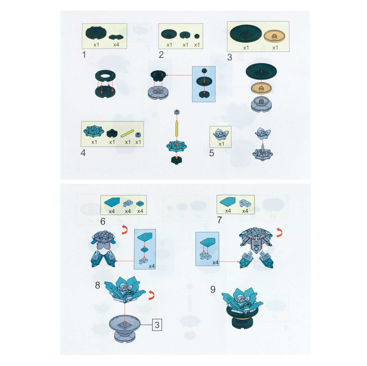 1TOY конструктор Blockformers "Цветы пустыни", 12 видов в ассортименте