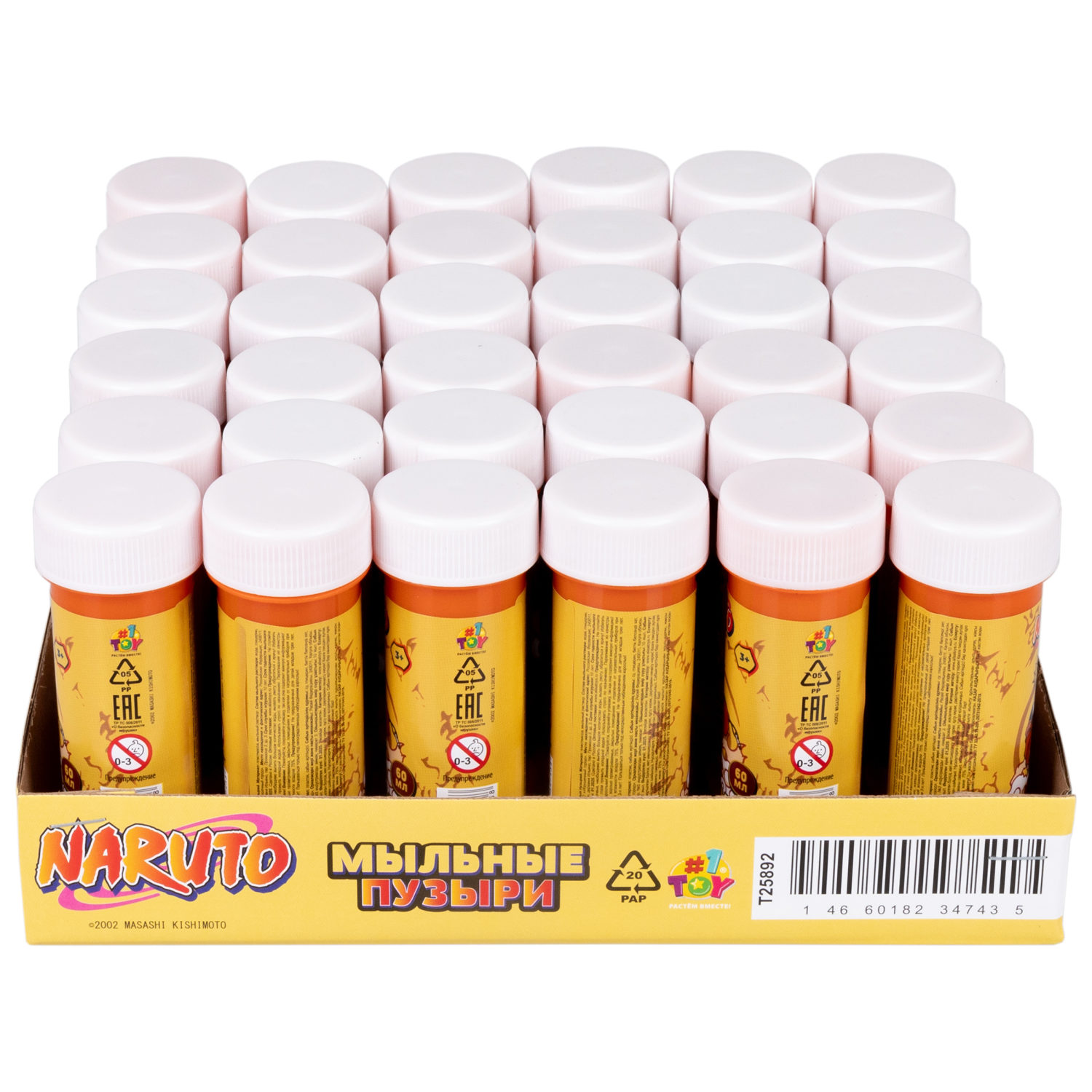 Мыльные пузыри 1TOY Наруто, 60 мл