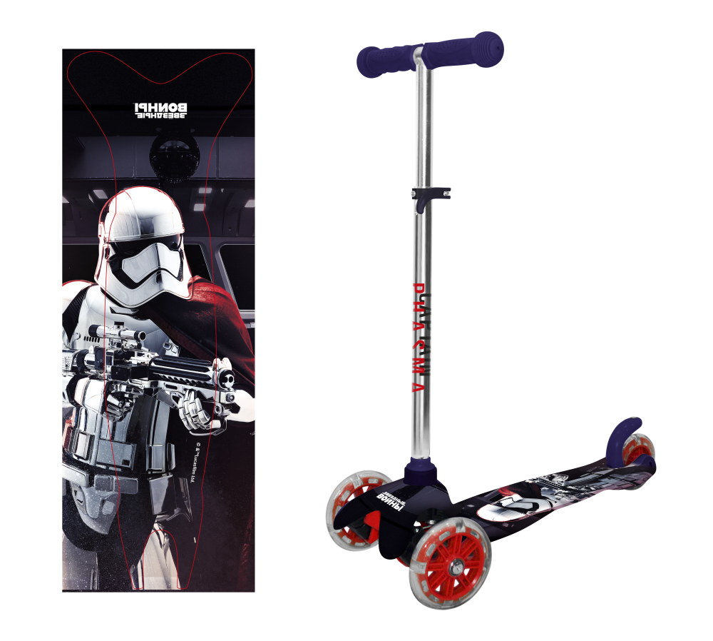 Самокат детский Navigator, трехколесный, кикборд, со светящимися колесами