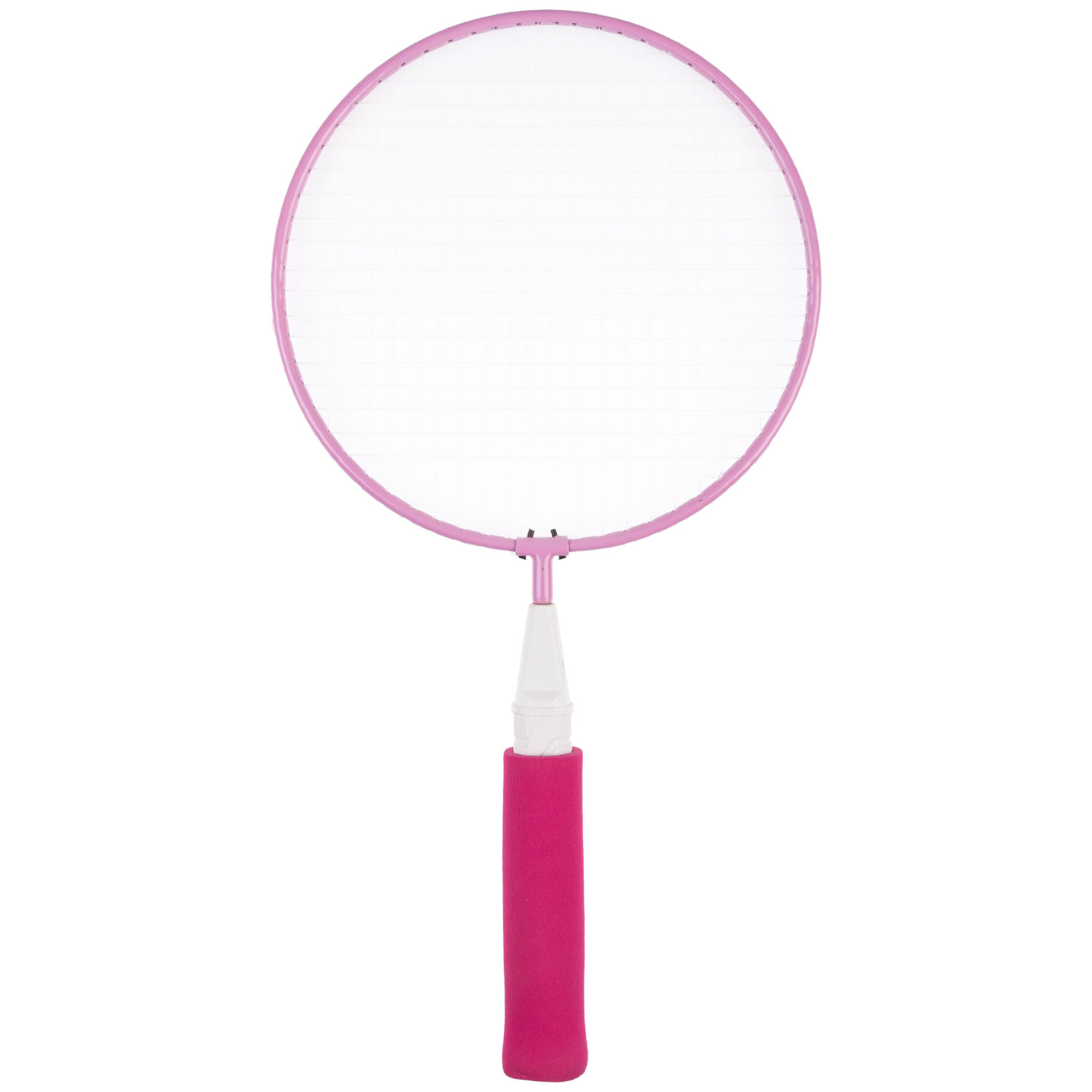 Бадминтон 1TOY 2 ракетки с мягкими ручками, 1 волан, малиновый
