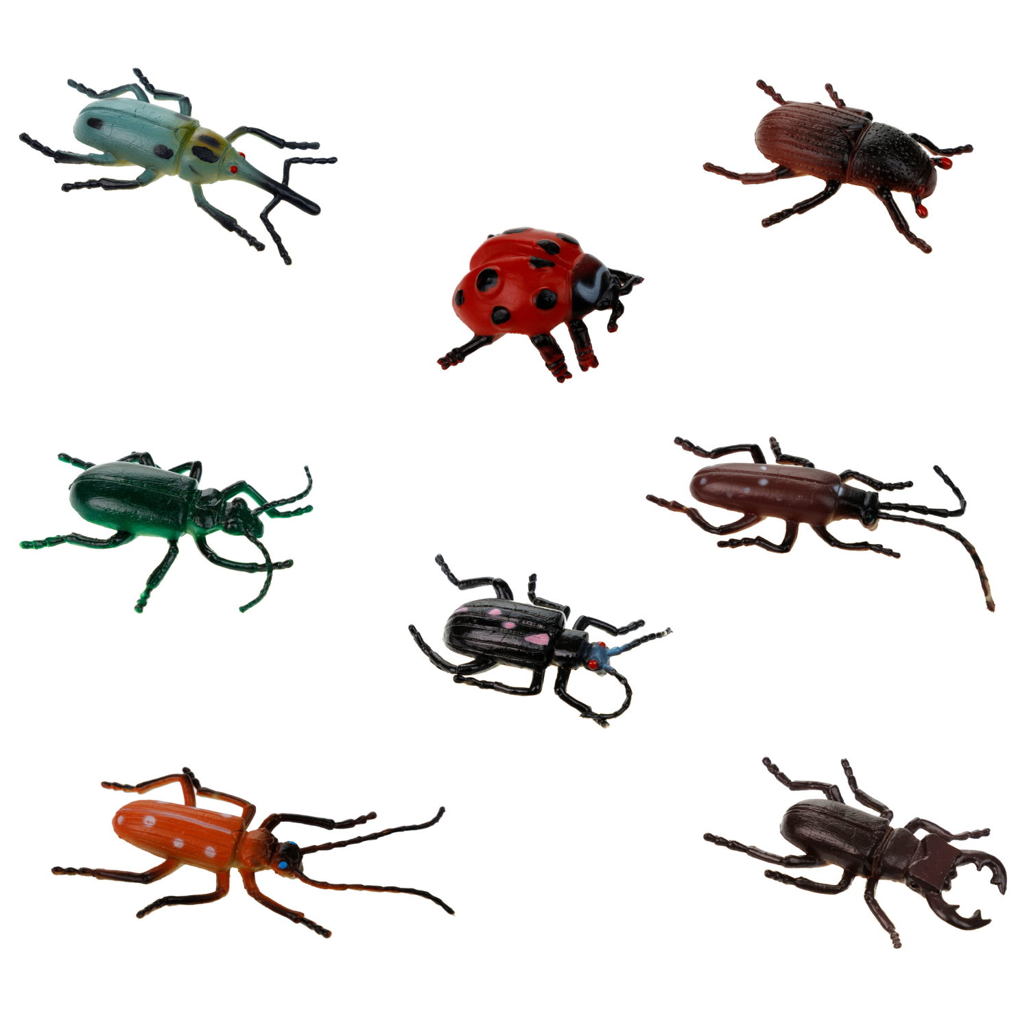 Насекомые для детей 1TOY "В мире животных", игрушки фигурки, 8 шт., 5 см