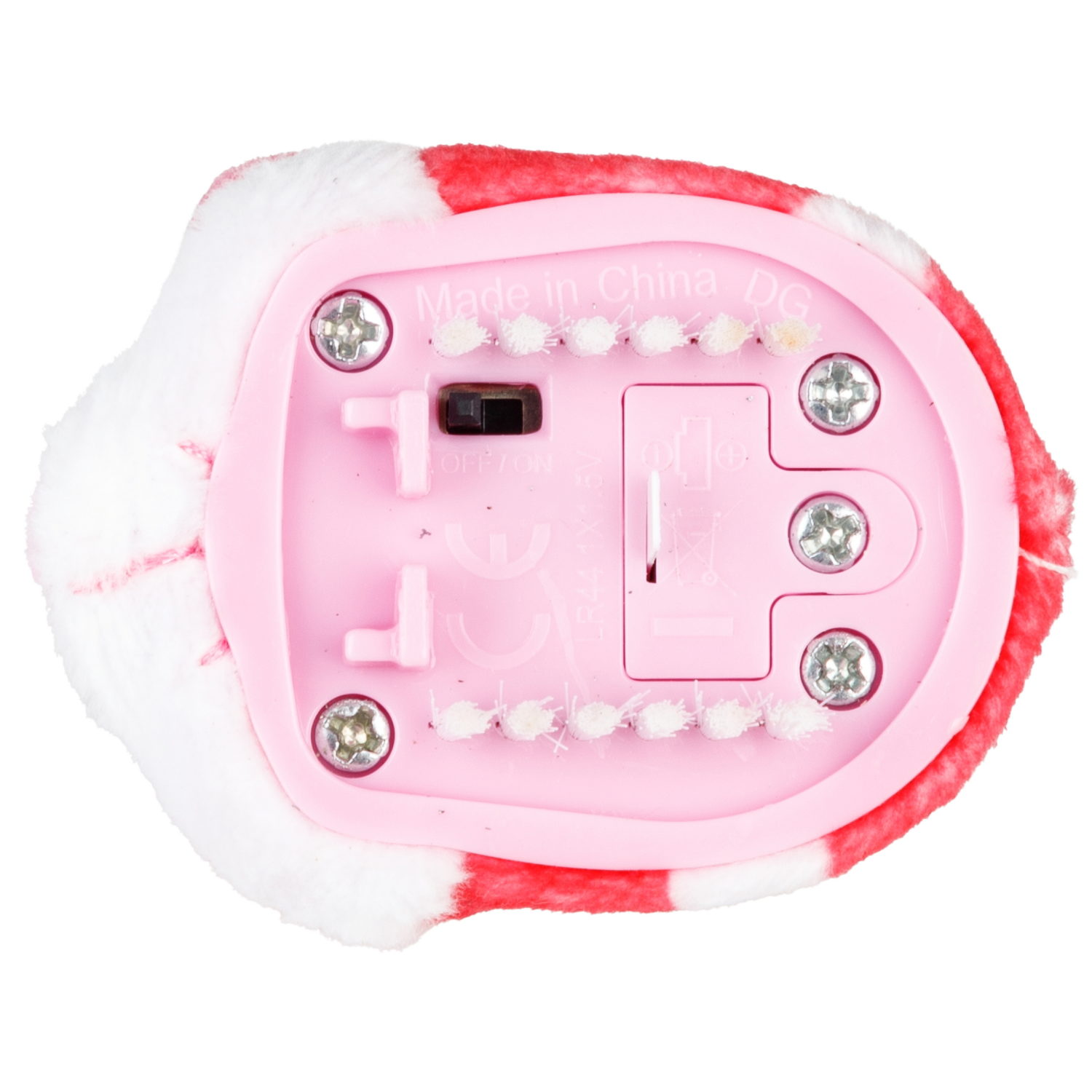 Хома Дома плюшевый хомячок, красный в крапинку, батарейка в комплекте, в блистере