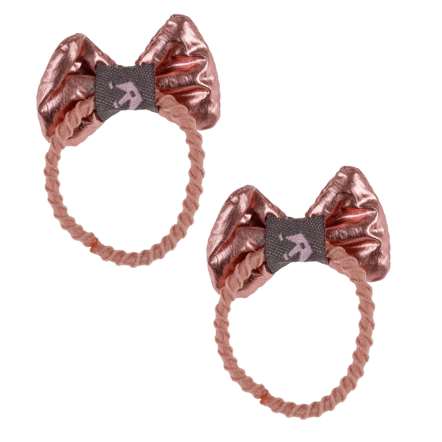 Lukky Fashion набор из 3 аксес.д.волос Бантики "Металлизированная кожа":2 резинки,1 заколка-зажим,5 цв.микс