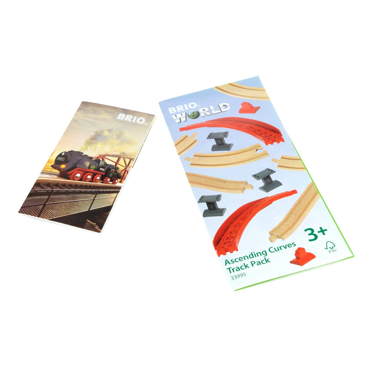 Рельсы для деревянной железной дороги BRIO Ascending Curves, 16 элементов