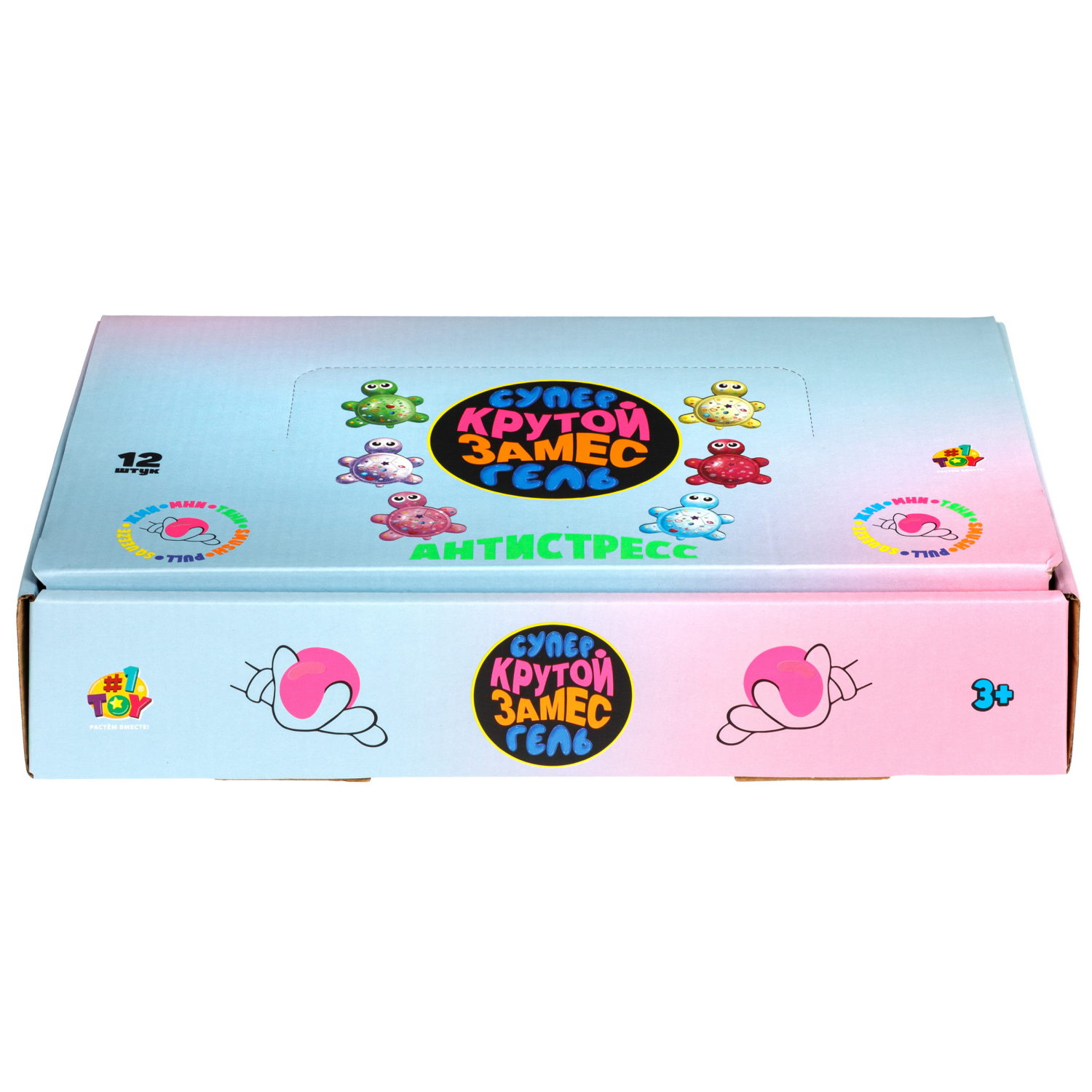 Антистресс-игрушка 1TOY Крутой замес Супергель черепаха, 6,5х8х4 см