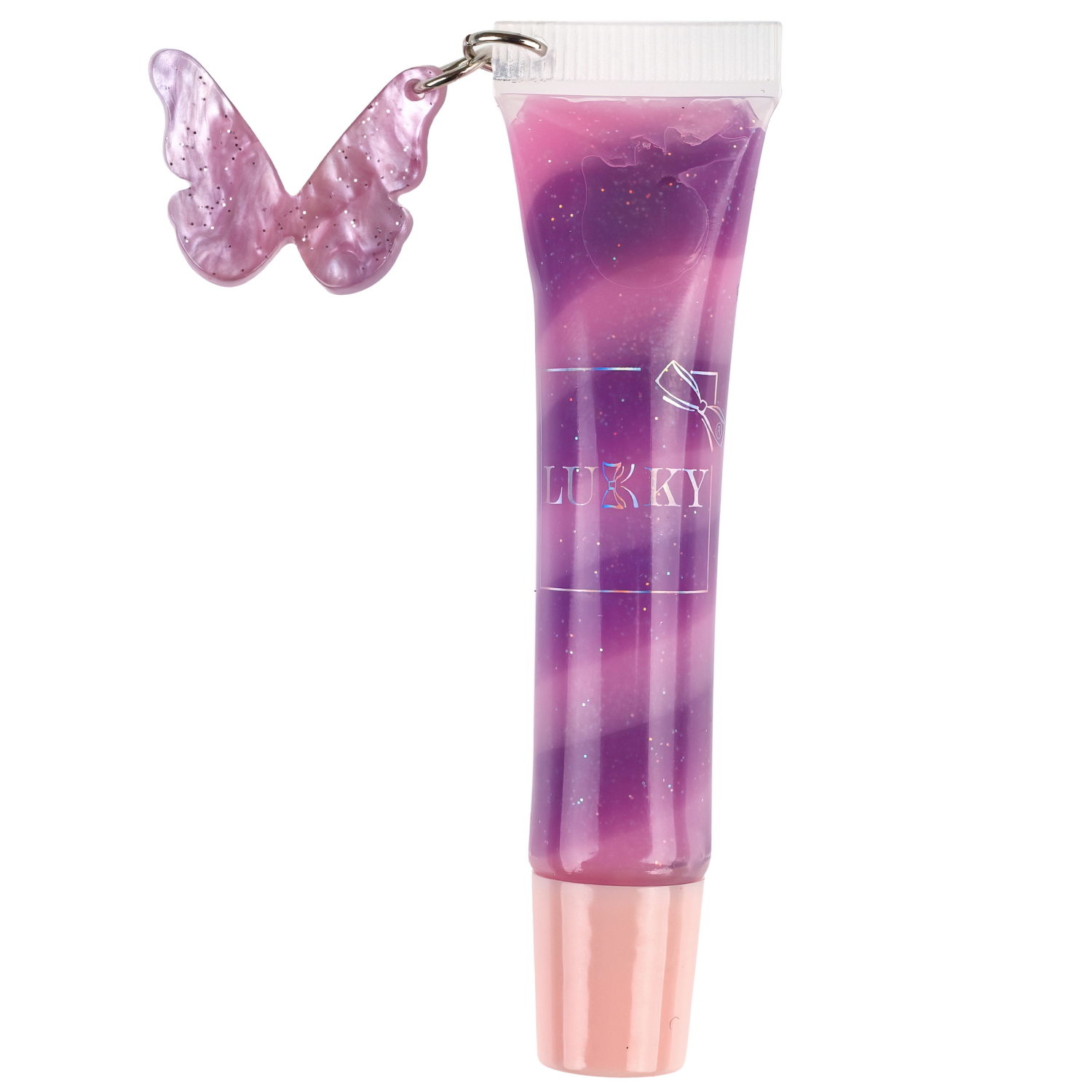 Lukky Beauty Duet набор блеск для губ и лак для ногтей, цвет розовый