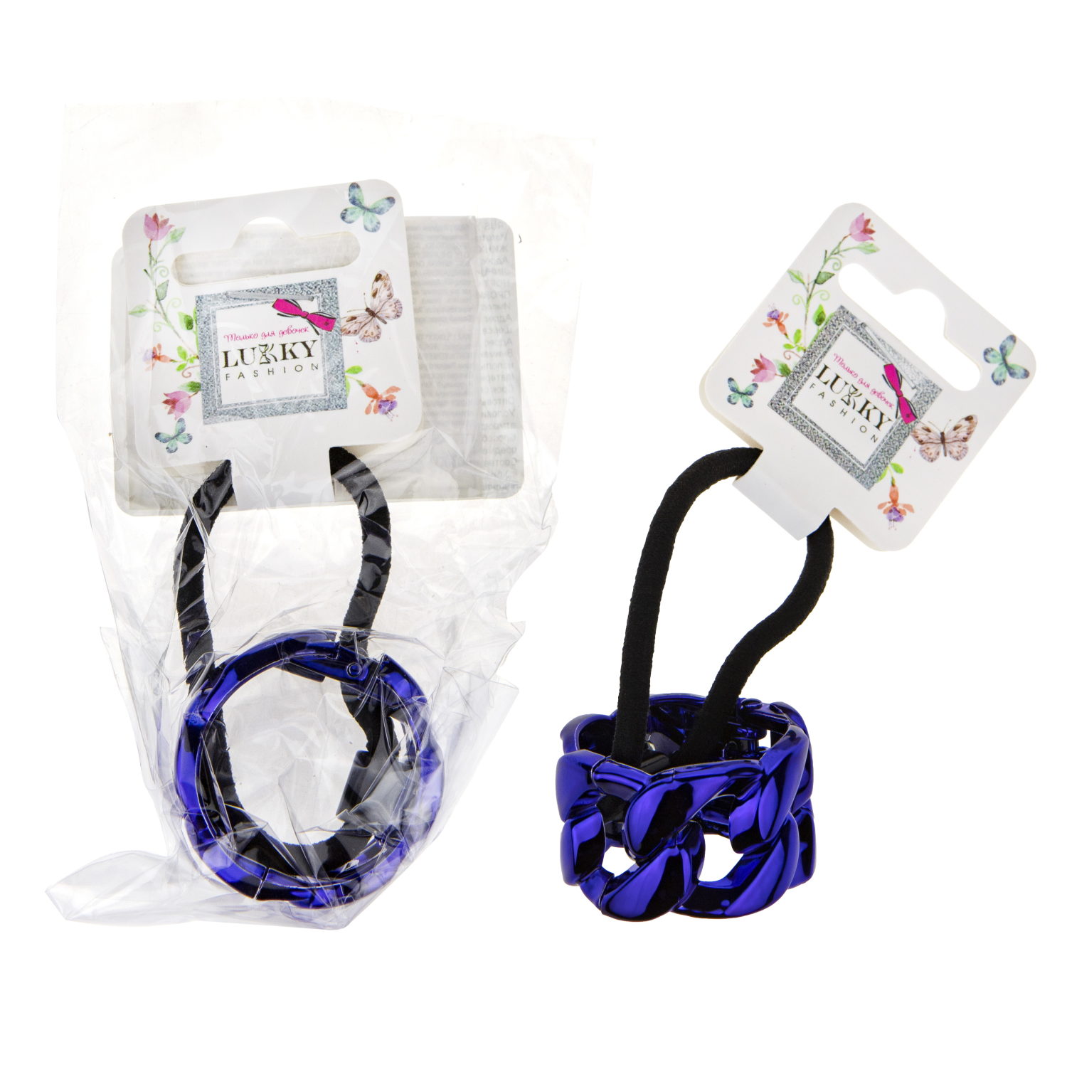 Резинка для волос Lukky Fashion с зажимом цепочка