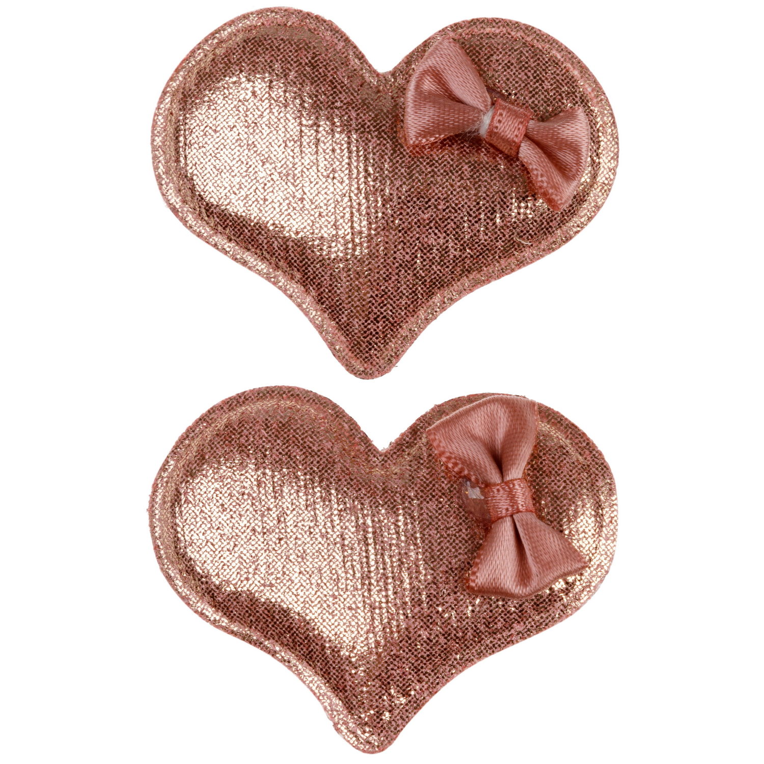 Заколки для волос Lukky Fashion Сердечки, детские, для девочки, зажимы, набор 2 шт.
