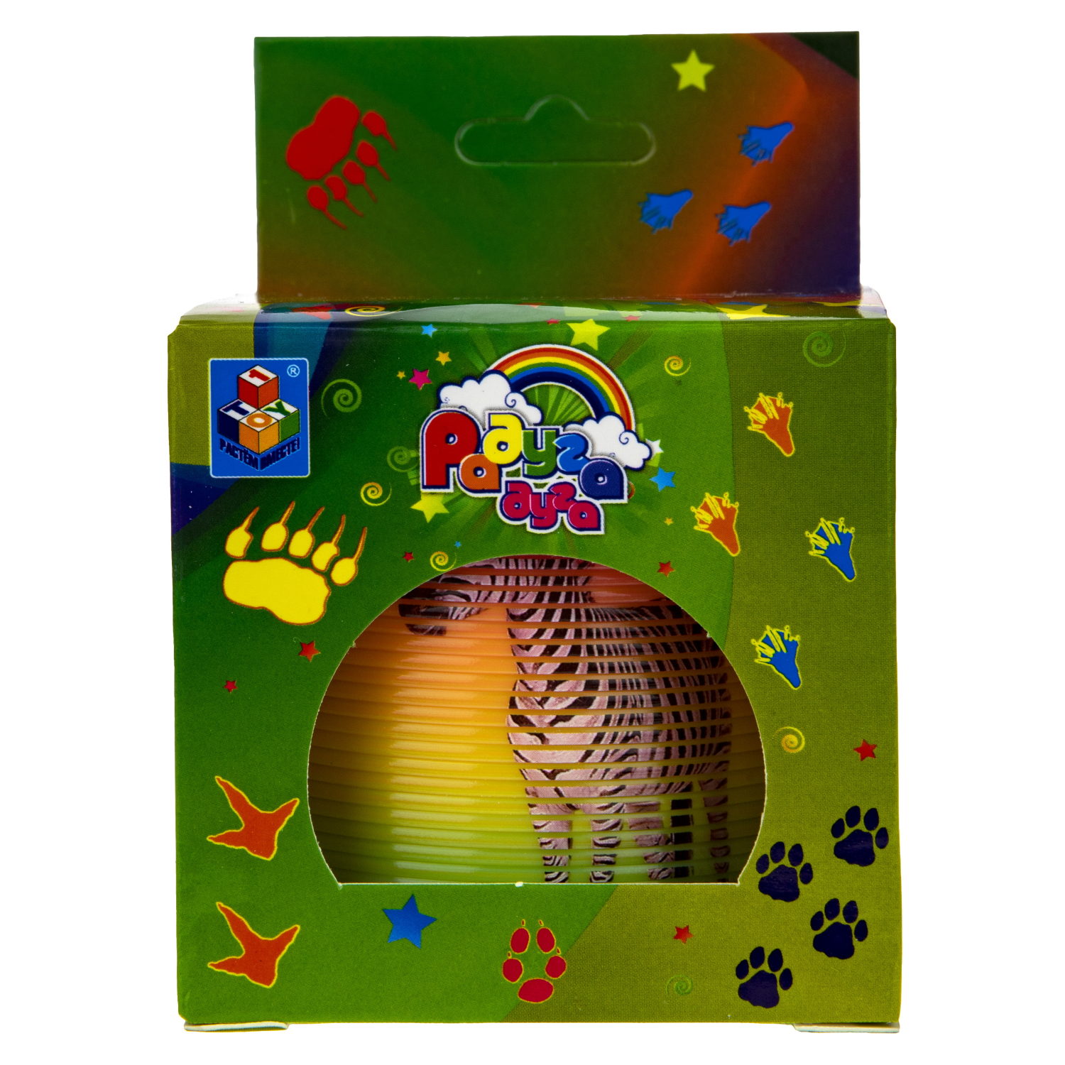 Пружинка радуга 1TOY «Радуга-дуга» Сафари, 6,5*6,5 см, 4 вида в ассортименте