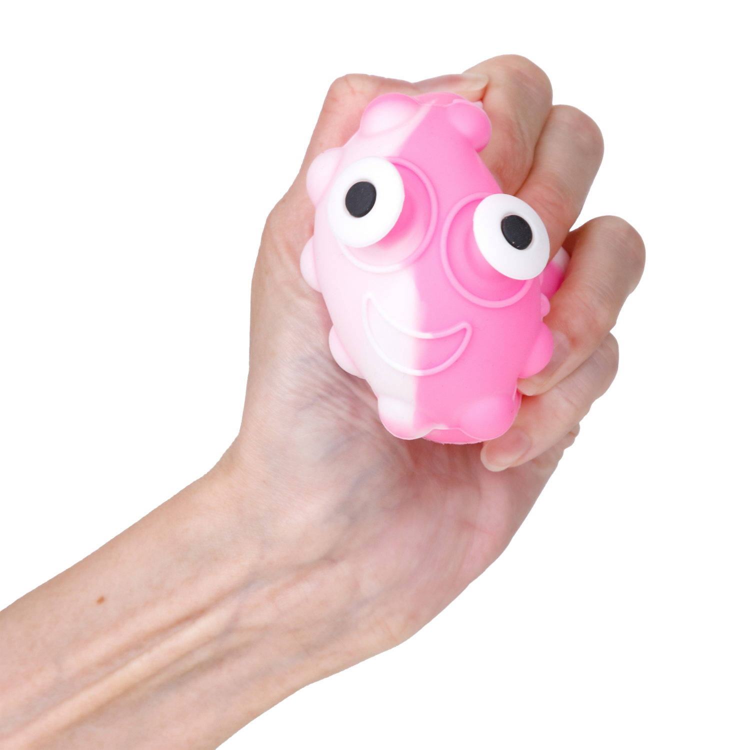 1toy Жмяка Hit Pop It "Смайлик" 7 см, 6 видов, 12 шт. в д/б