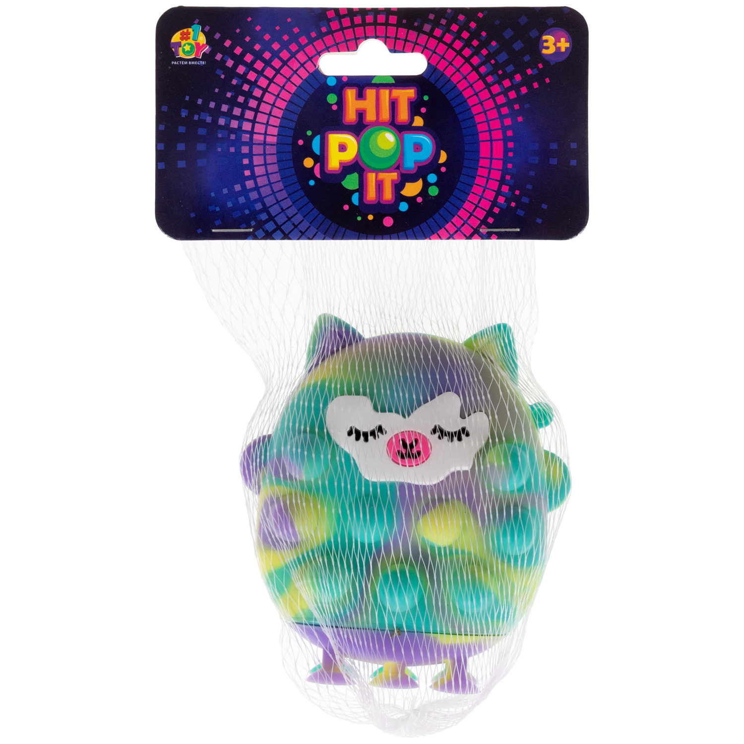1toy Жмяка Hit Pop It "Лама" 8х7х2 см на присосках, 4 вида в ассортименте