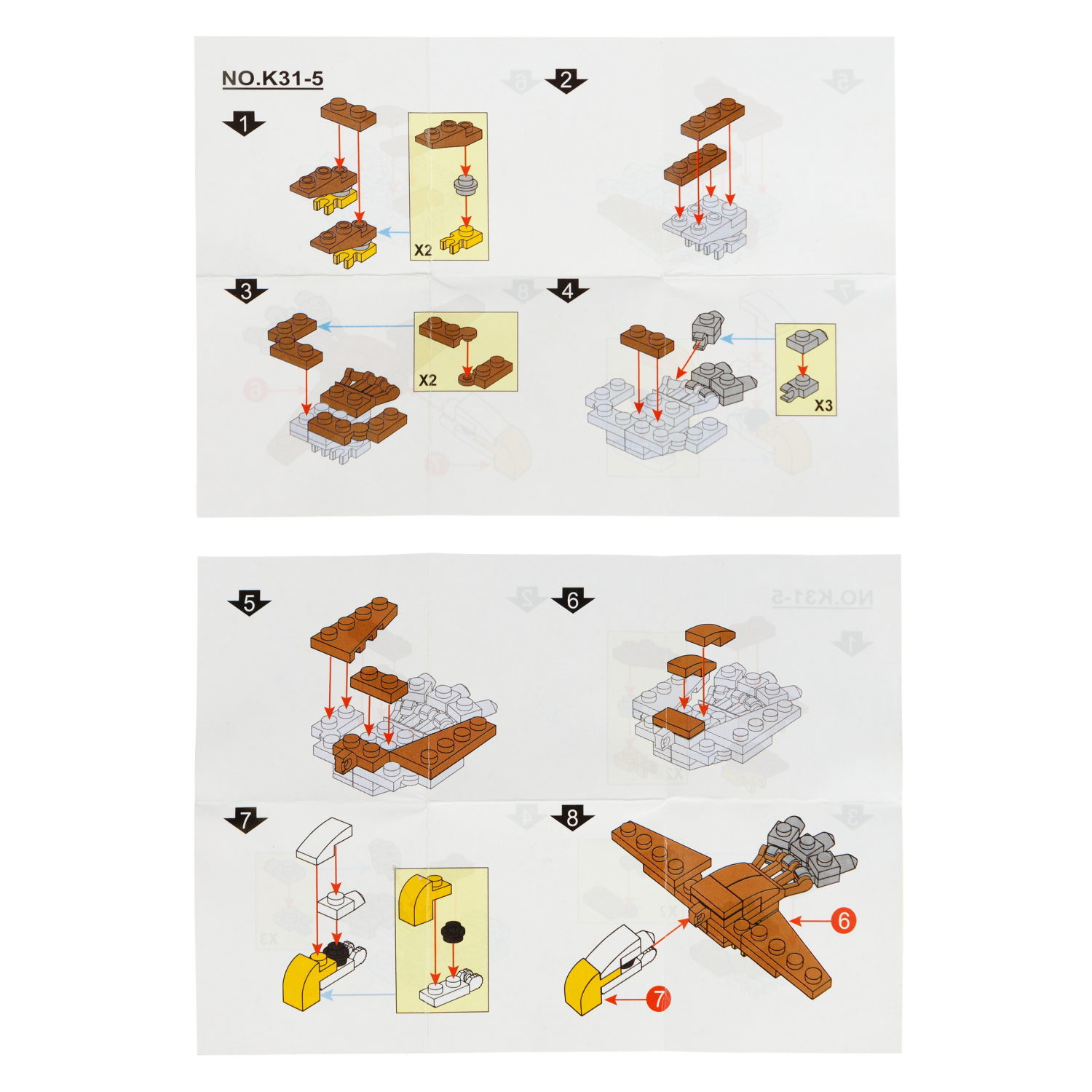 Конструктор 1TOY Blockformers "Саванна",  6 видов, из 6 шт. собирается большой буйвол, 1 шт.