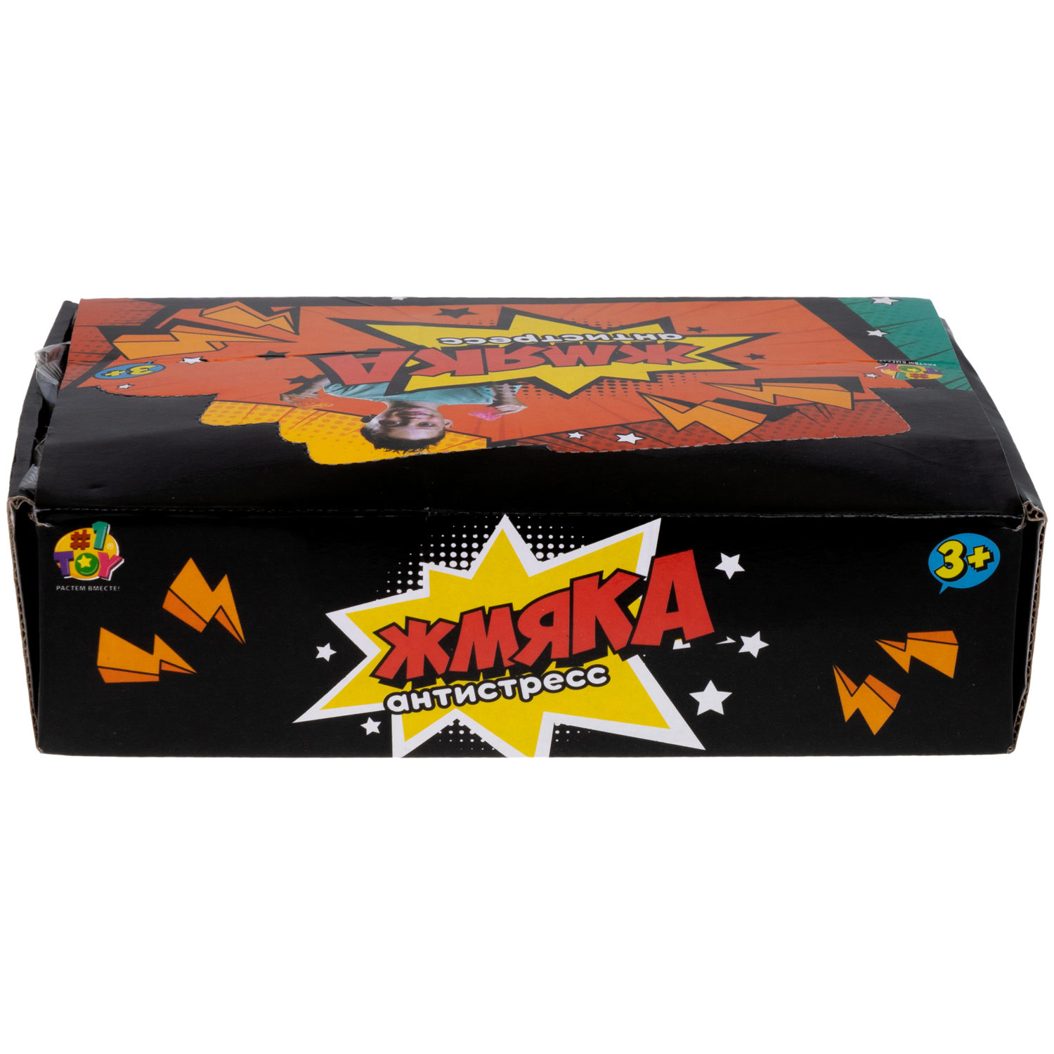 1toy Жмяка, "Медвежонок" с мелкими шариками 6х4,5х5 см, 4 вида в ассортименте