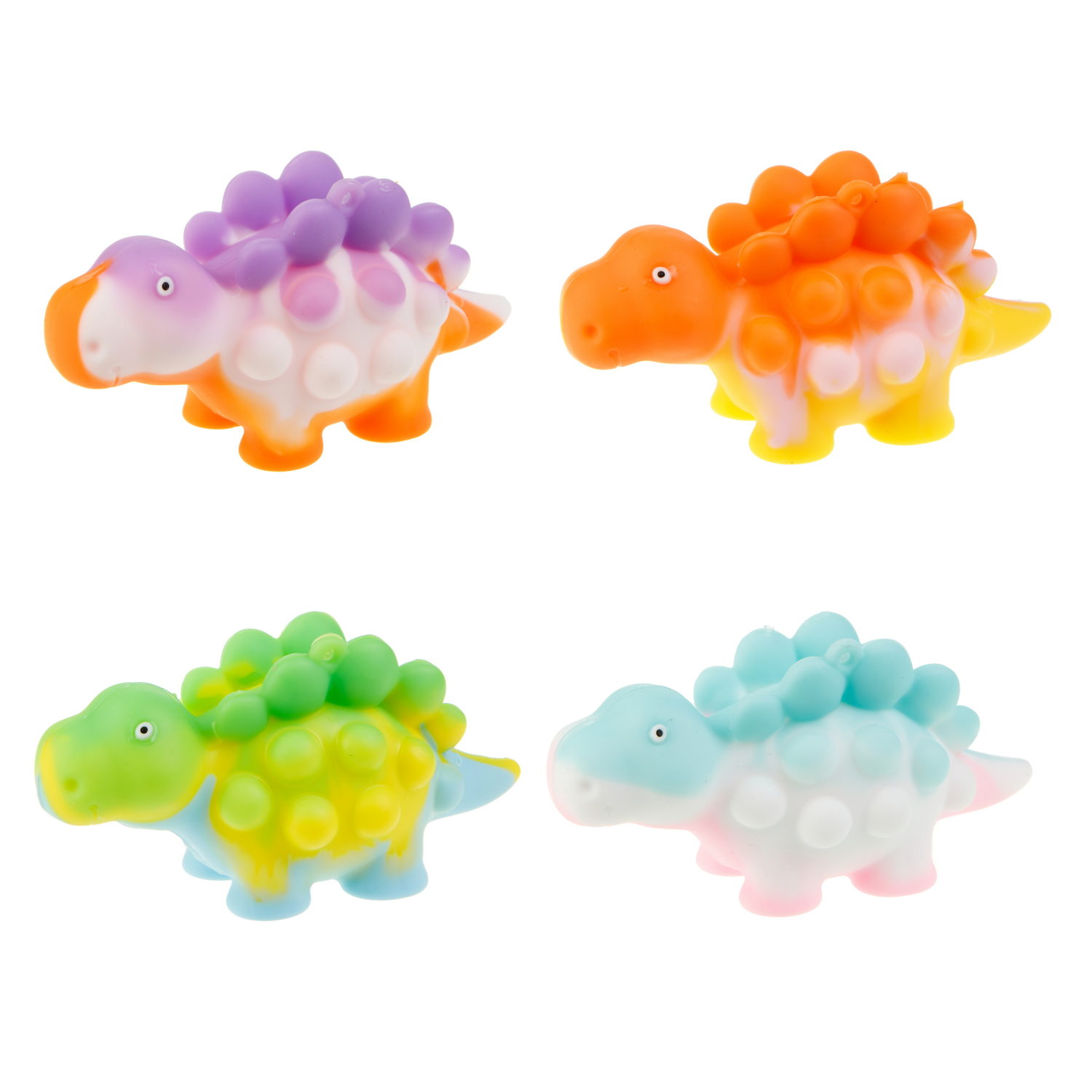 1TOY жмяка Hit Pop It "Динозавр", 9,5х6,3х8,4 см, 4 вида в ассортименте