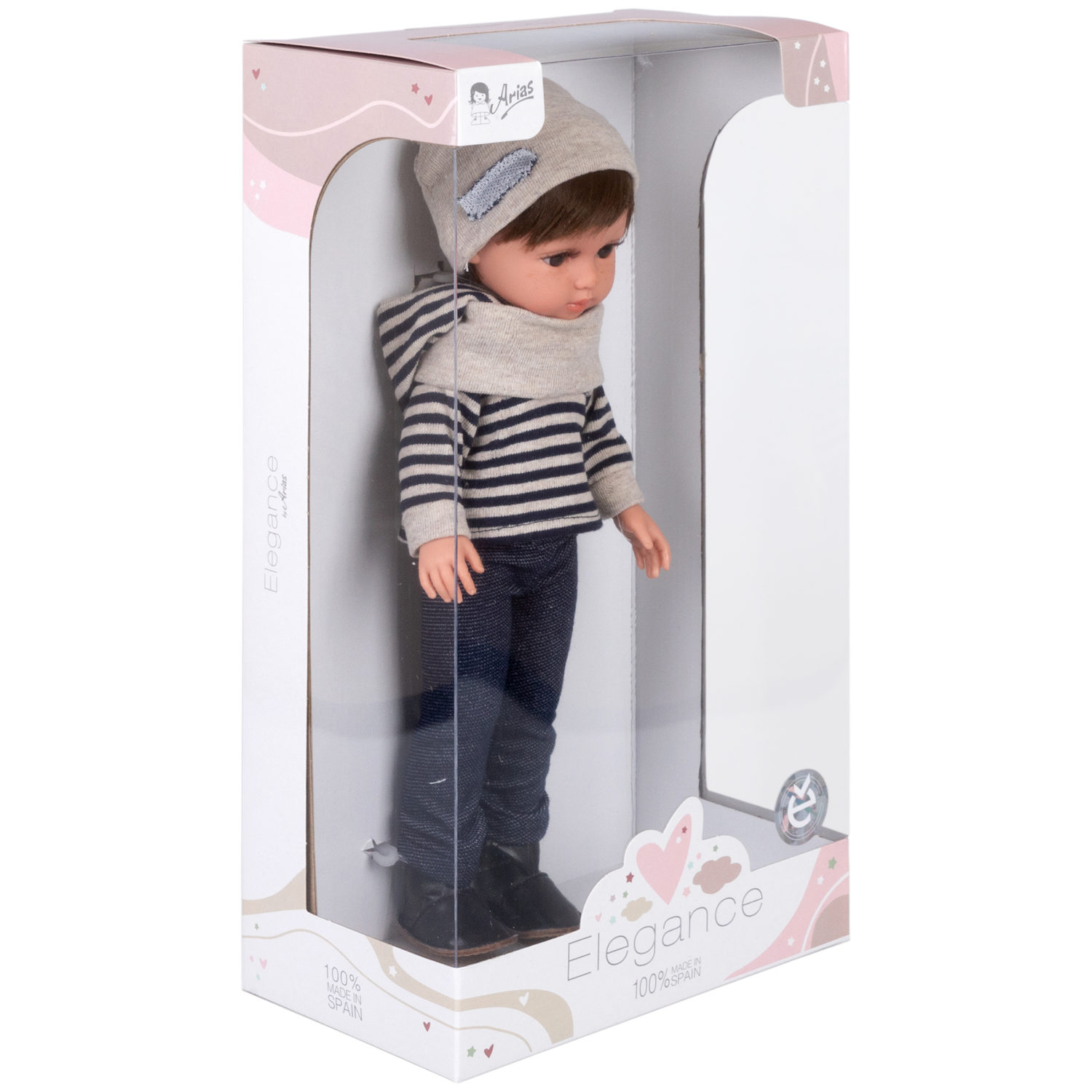 Кукла Arias ELEGANCE ALEIX виниловая, с аксессуарами, Испания, 36 см
