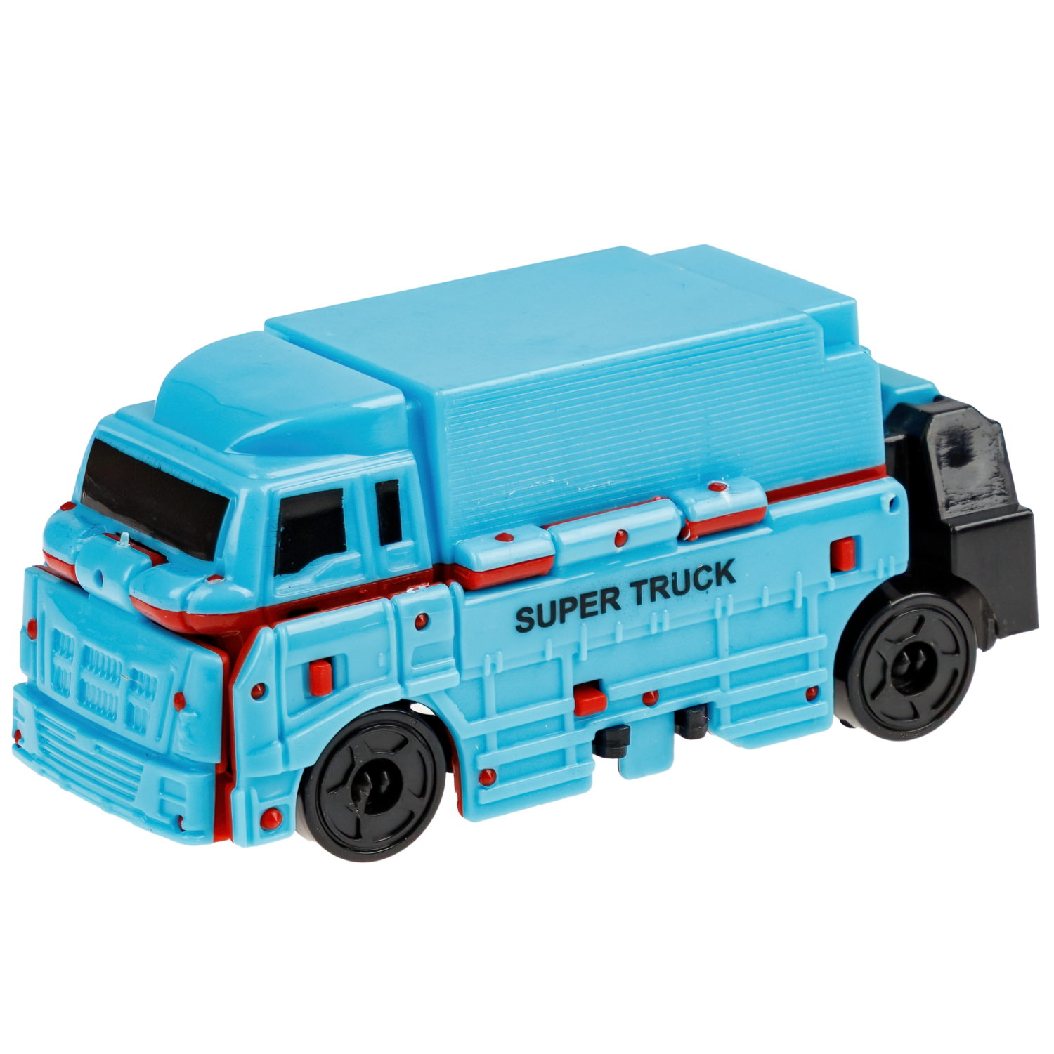 Машинка 2в1 1TOY Transcar Double: Рефрижиратор - Тягач, 8 см