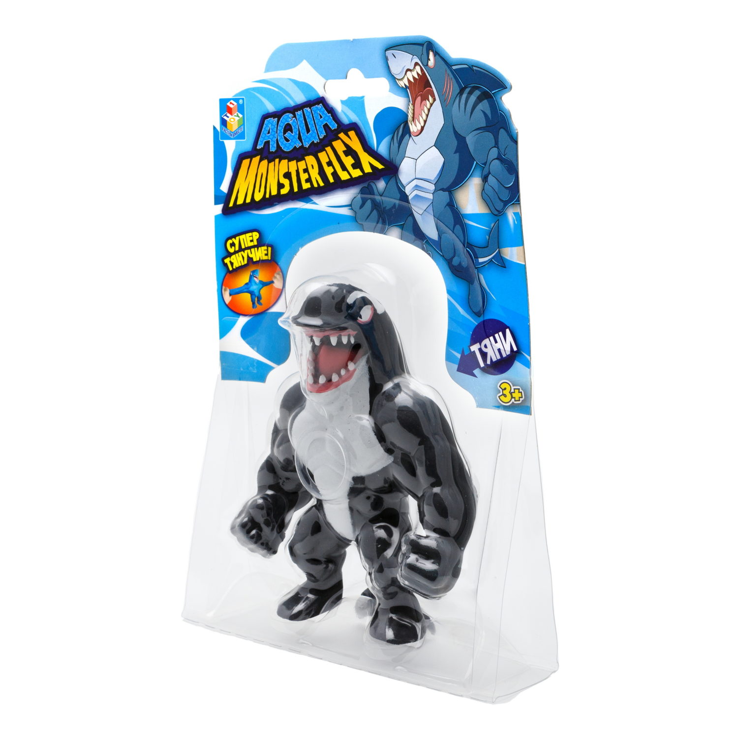 1Toy Игрушка для мальчика, тянучка монстр MONSTER FLEX AQUA, ОРК-КИТ, антистресс