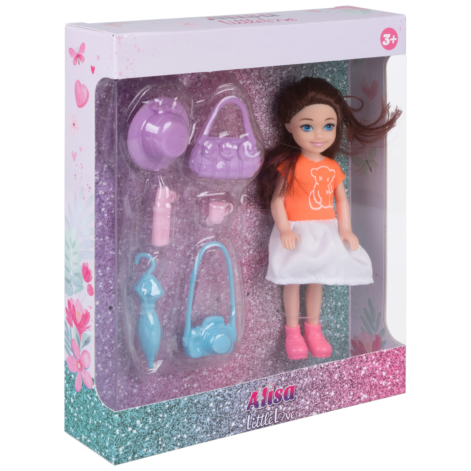 Кукла Alisa Little Love 15,2 см, брюнетка, с аксессуарами