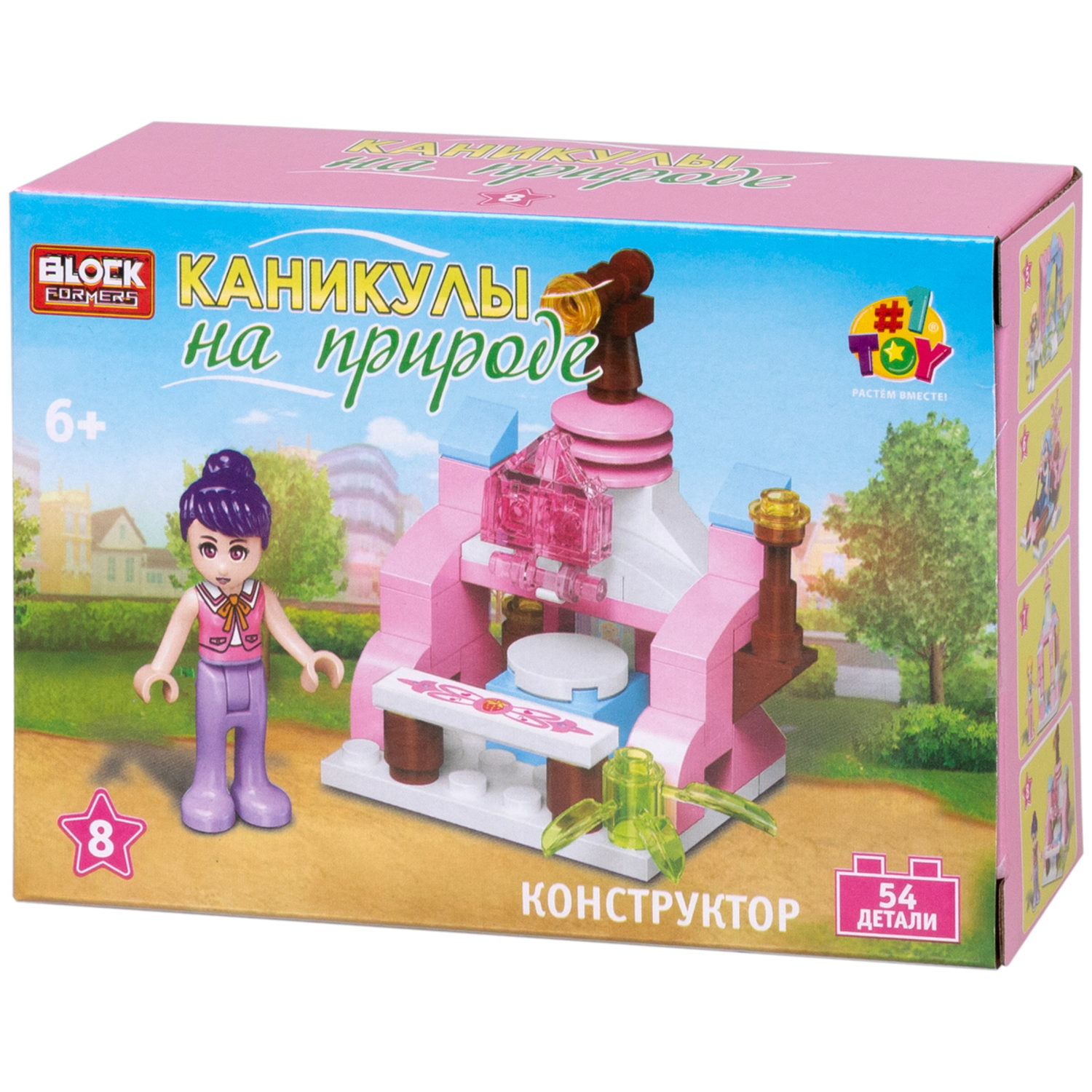 1TOY конструктор Blockformers "Каникулы на природе", в ассортименте 8 видов
