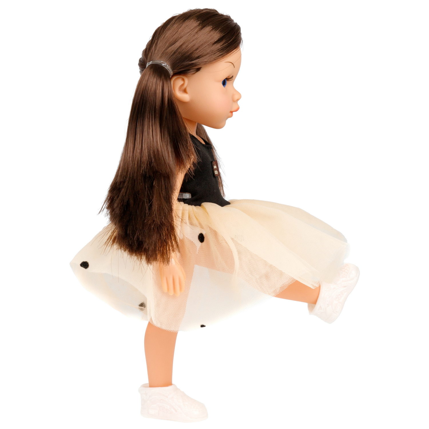 Кукла для девочки 1TOY Alisa испанский стиль, брюнетка с длинными волосами, маленькая, 23 см