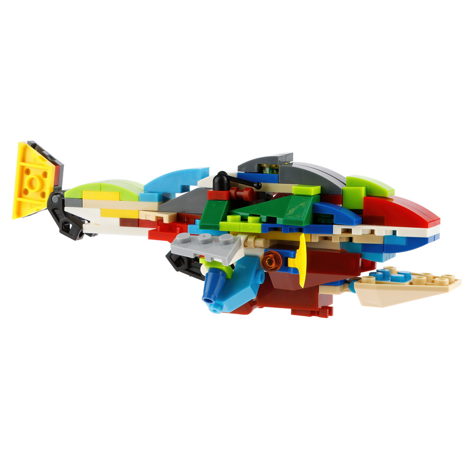 Конструктор 1TOY Blockformers "Океан", 6 видов, из 6 шт. собирается большой кит, 1 шт.