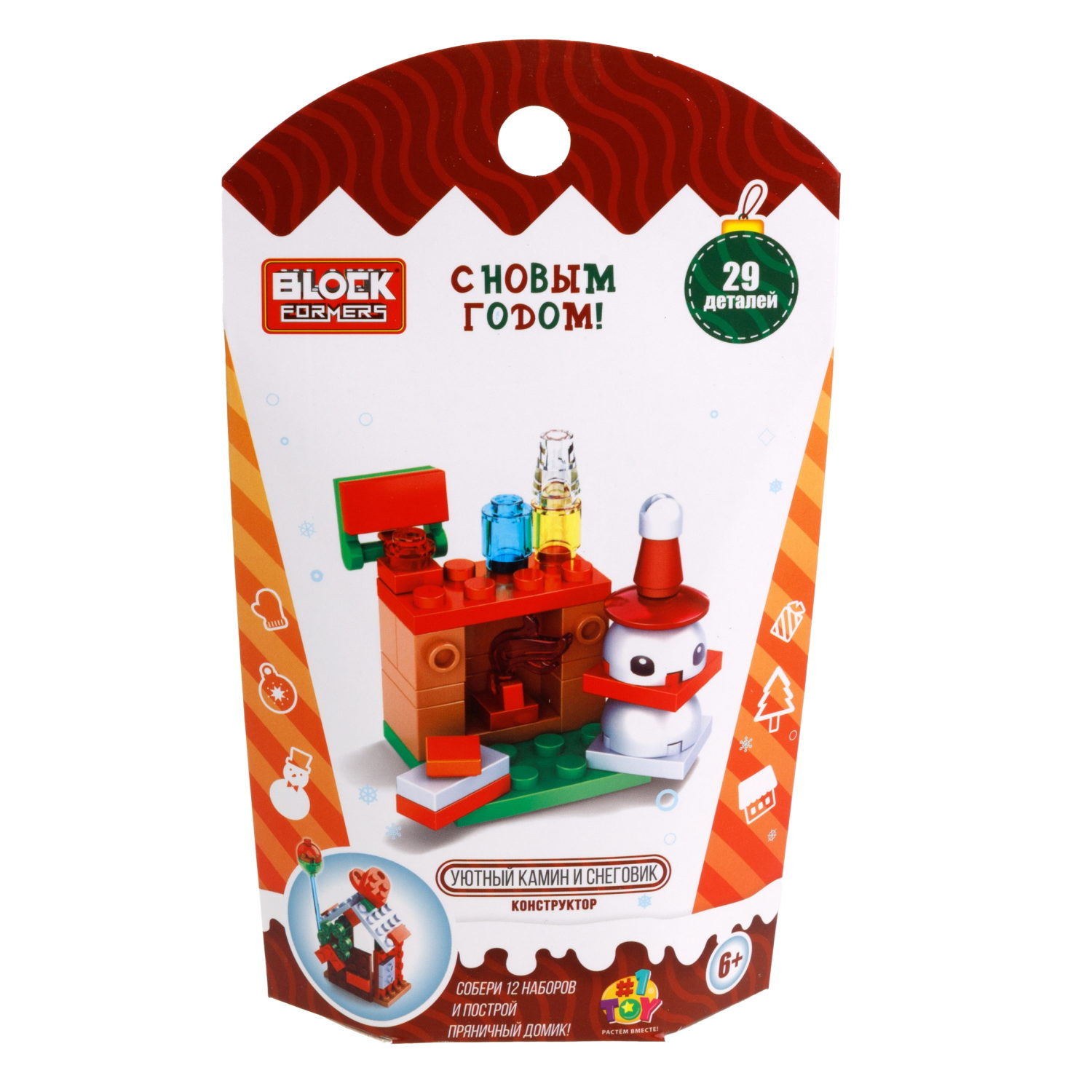 1Toy конструктор Blockformers "Новый год", 12 видов в ассортименте