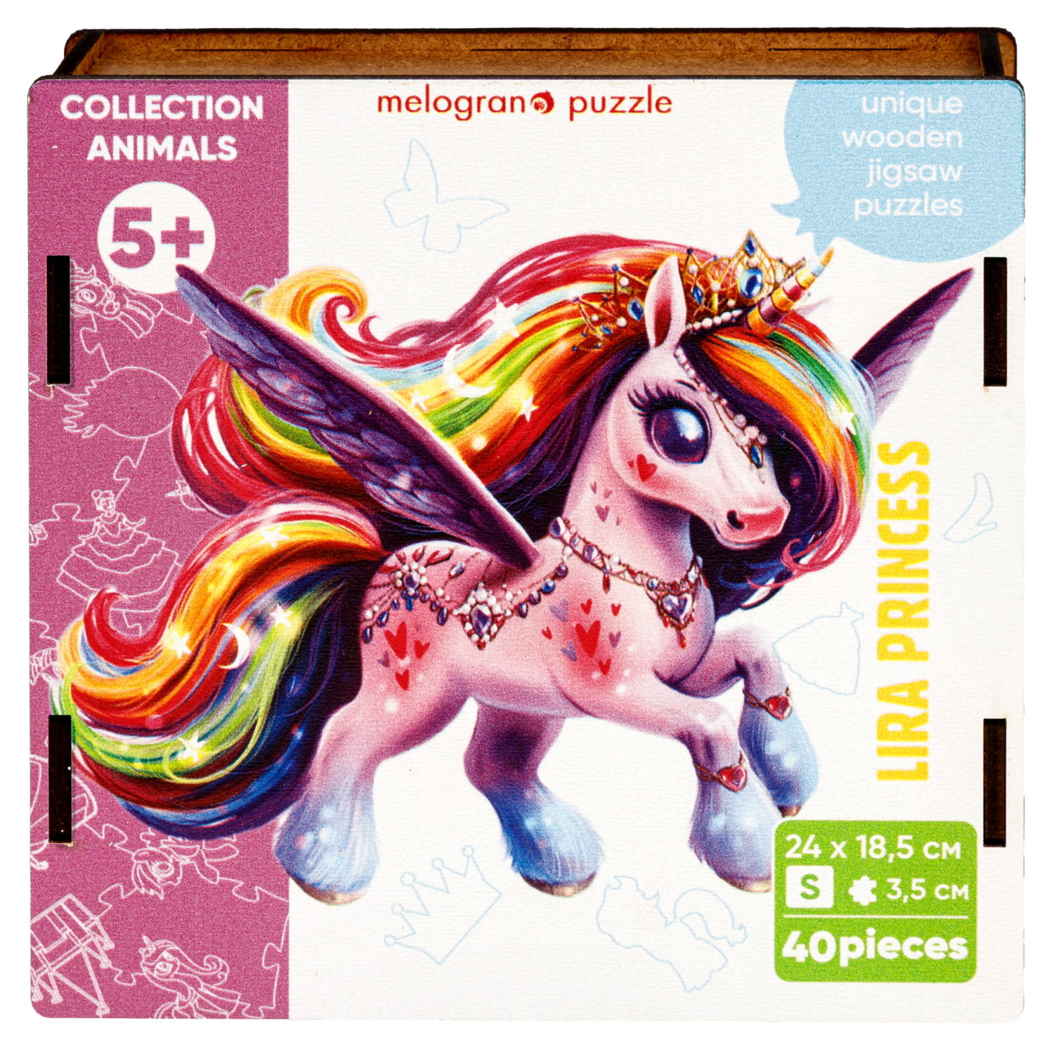 Деревянные пазлы Collection Animals Принцесса Лира, 40  деталей