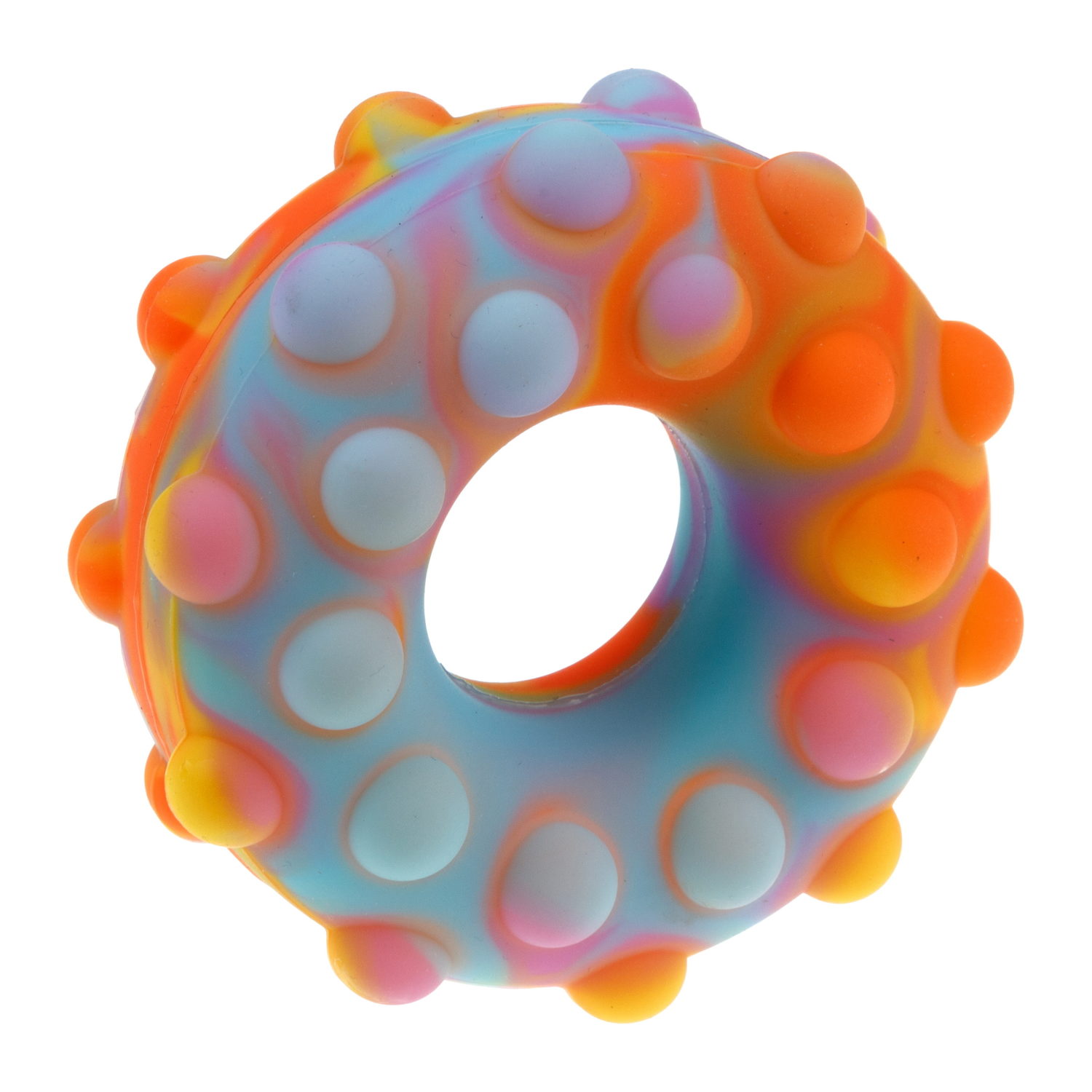 1toy Жмяка Hit Pop It "Пончик" 7 см, 3 вида в асс.