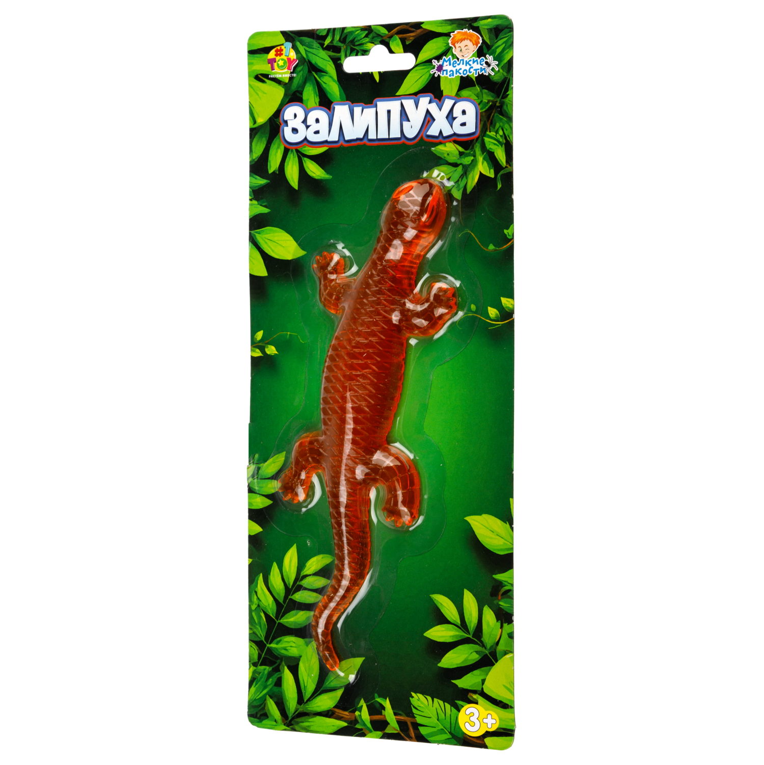 Жмяка липучая 1TOY Залипуха Ящерица, лизун