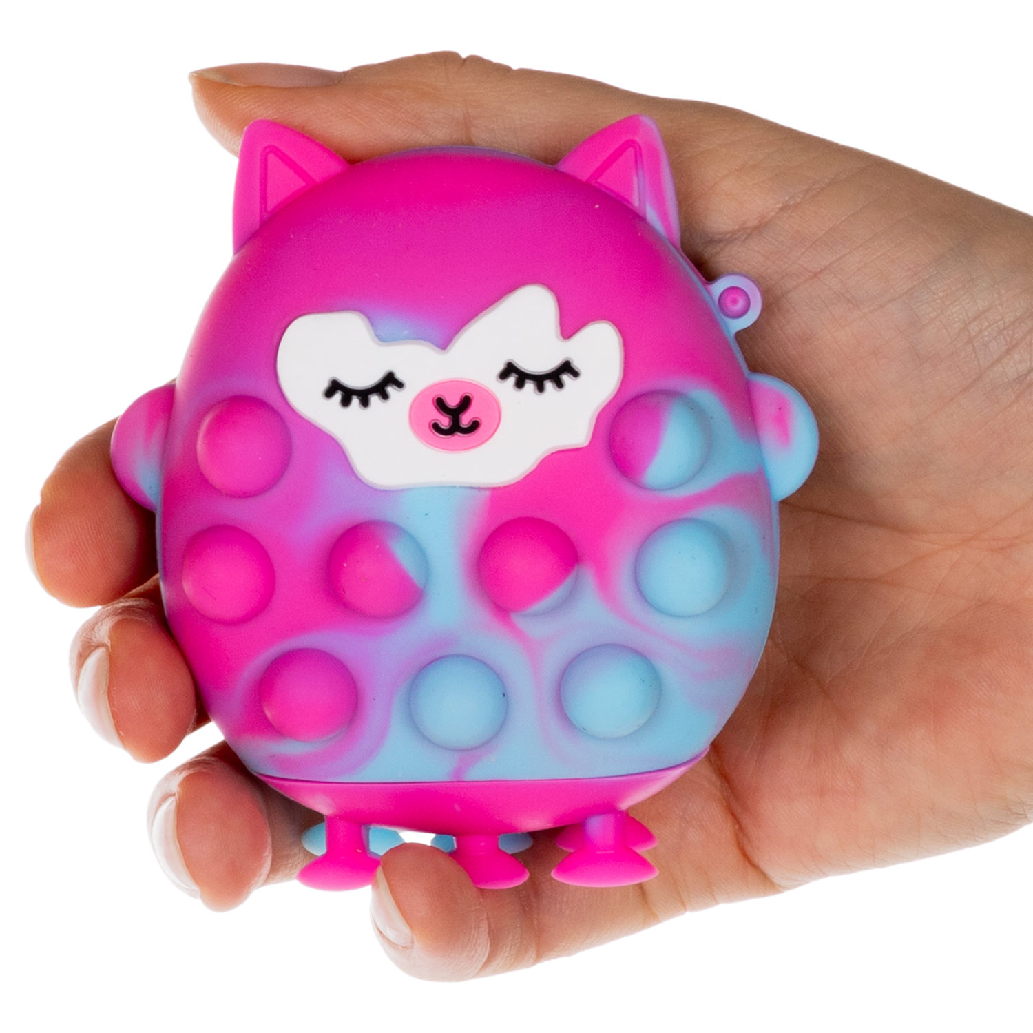 1toy Жмяка Hit Pop It "Лама" 8х7х2 см на присосках, 4 вида в ассортименте