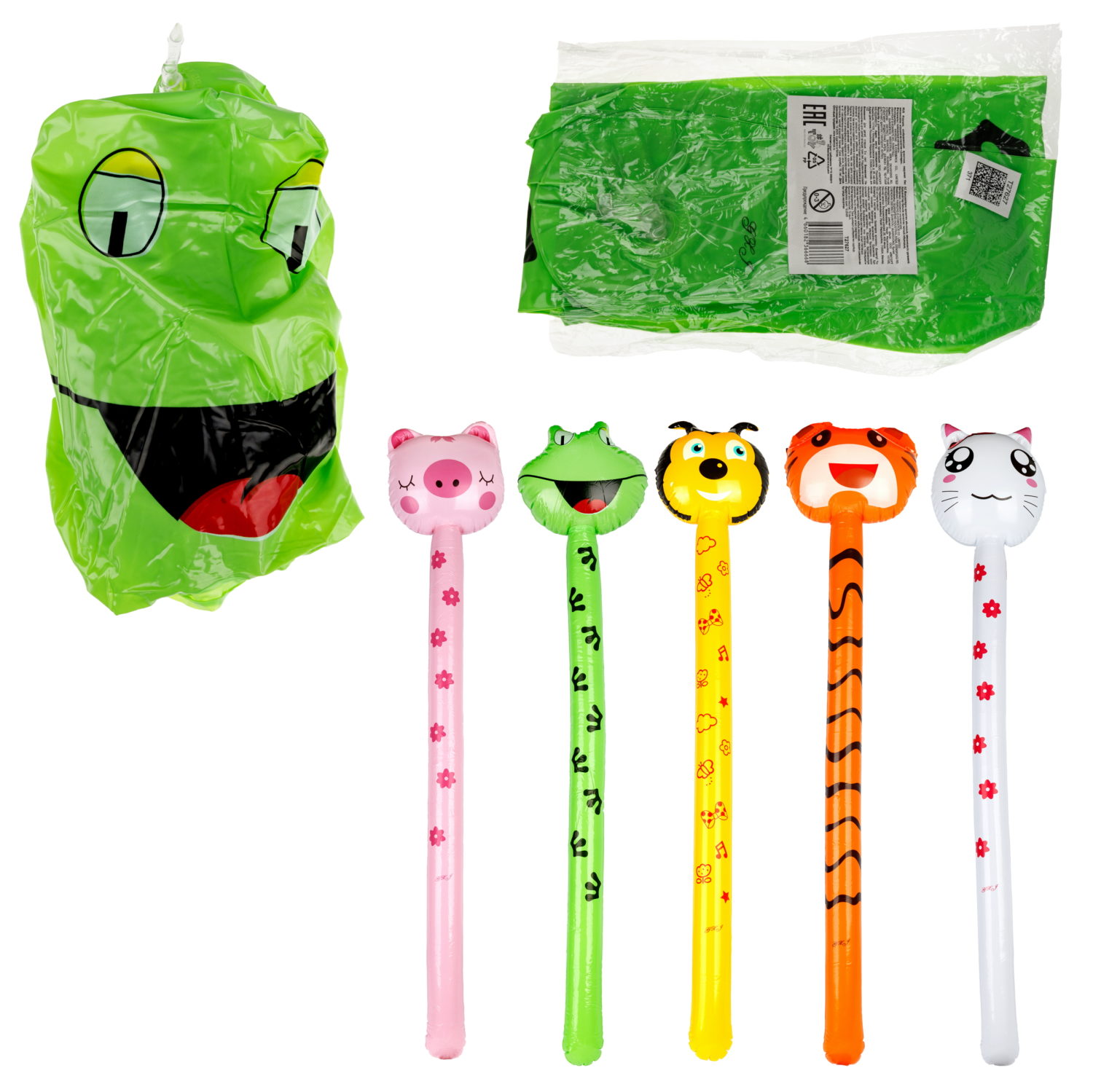 Надувная игрушка 1TOY Зоопарк, в ассортименте