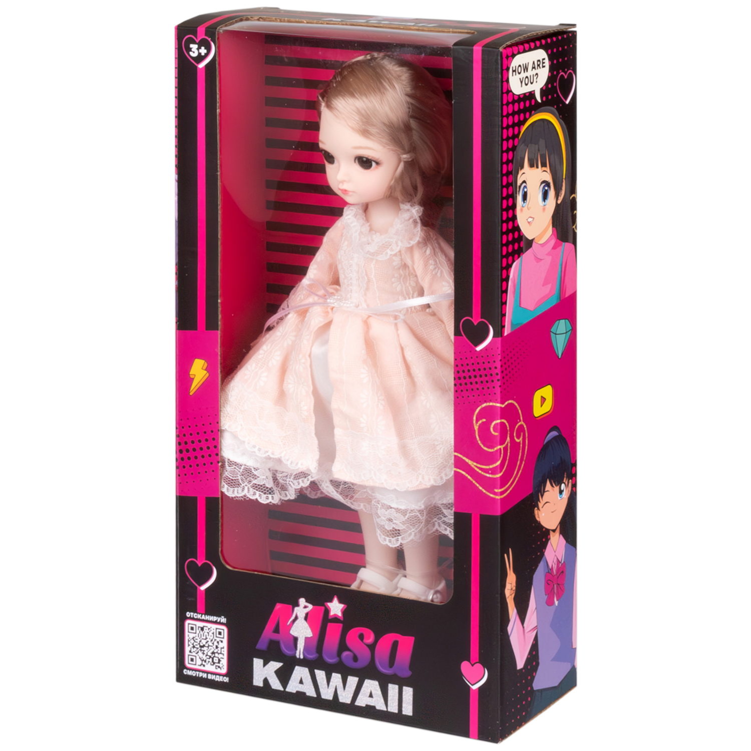 Alisa Kawaii кукла 30,5 см, с длинными светлыми волосами