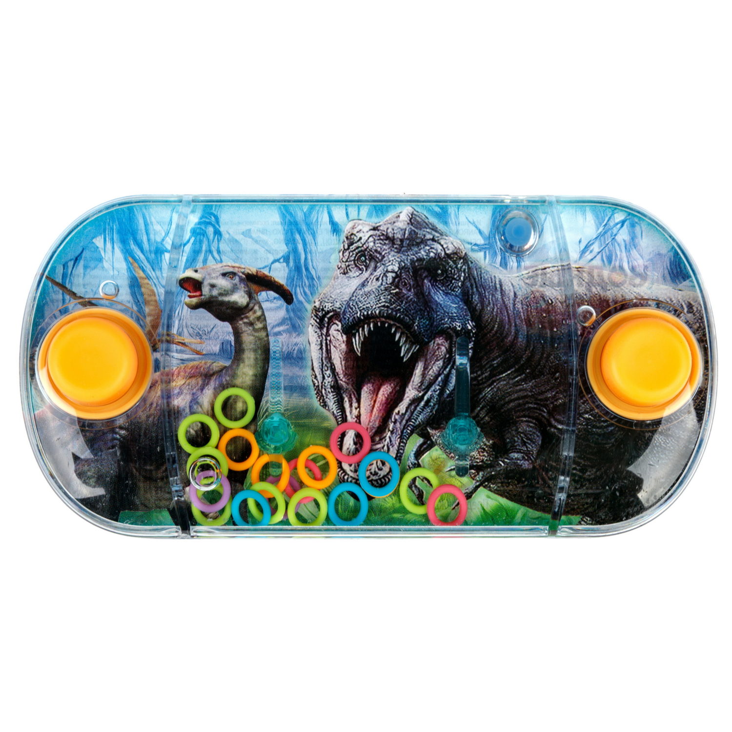 Водный тетрис 1TOY Игра с водой Насади колечки Динозавры, 12х6х2,3 см, 3 вида