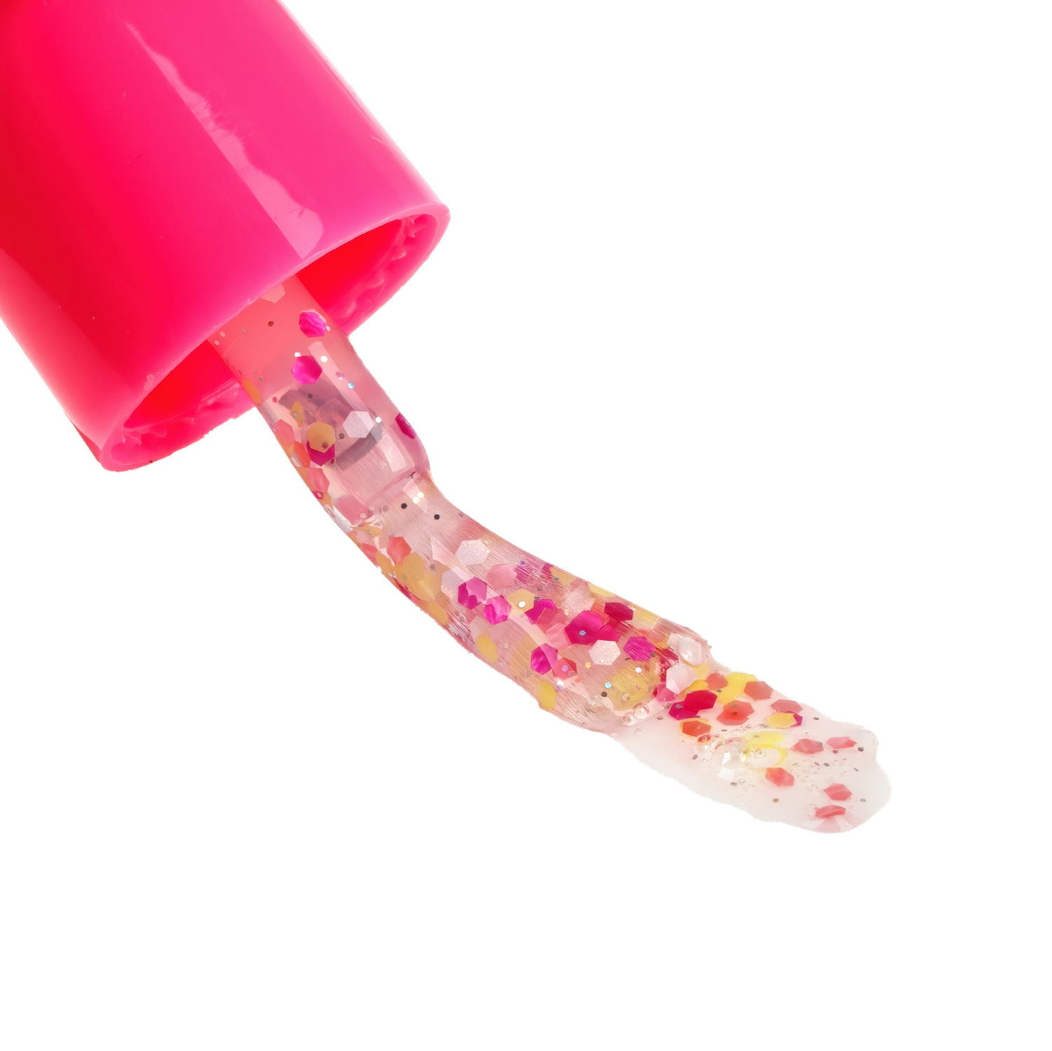 Lukky Fruitty Конфетти,лак для ногтей peel-off жемчужно-розовый микс,3,5ml,блистер