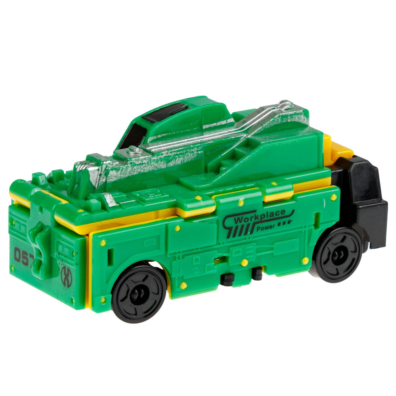 Машинка 2в1 1TOY Transcar Double: Автоплатформа - Дорожные работы, 8 см